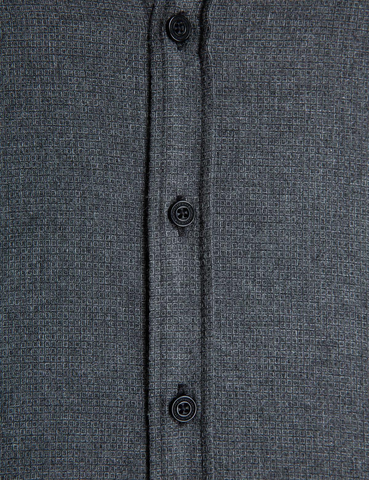 Antrasit Gri Slim Fit Gömlek - 50201449010