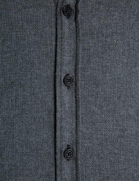 Antrasit Gri Slim Fit Gömlek - 50201449010