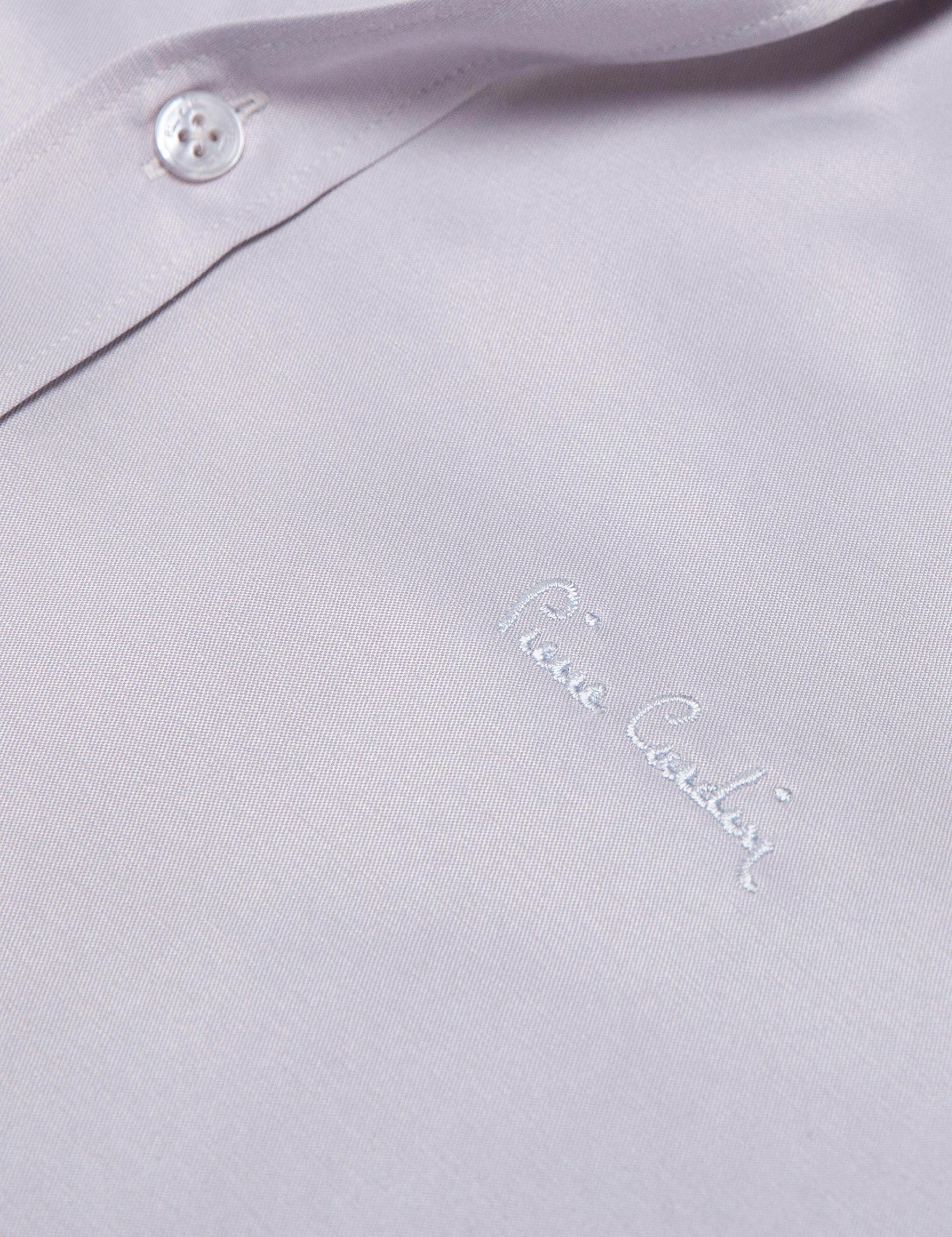 Gri Slim Fit Basic Gömlek