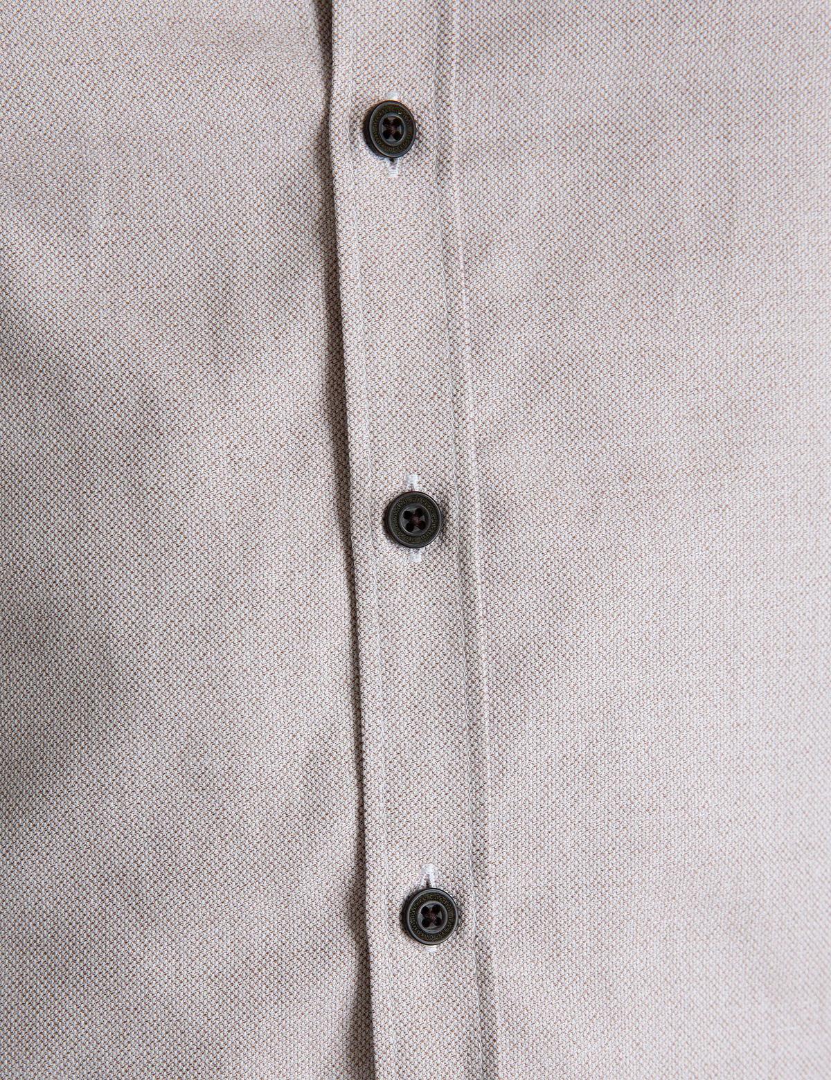 Kahverengi Slim Fit Gömlek - 50193473010