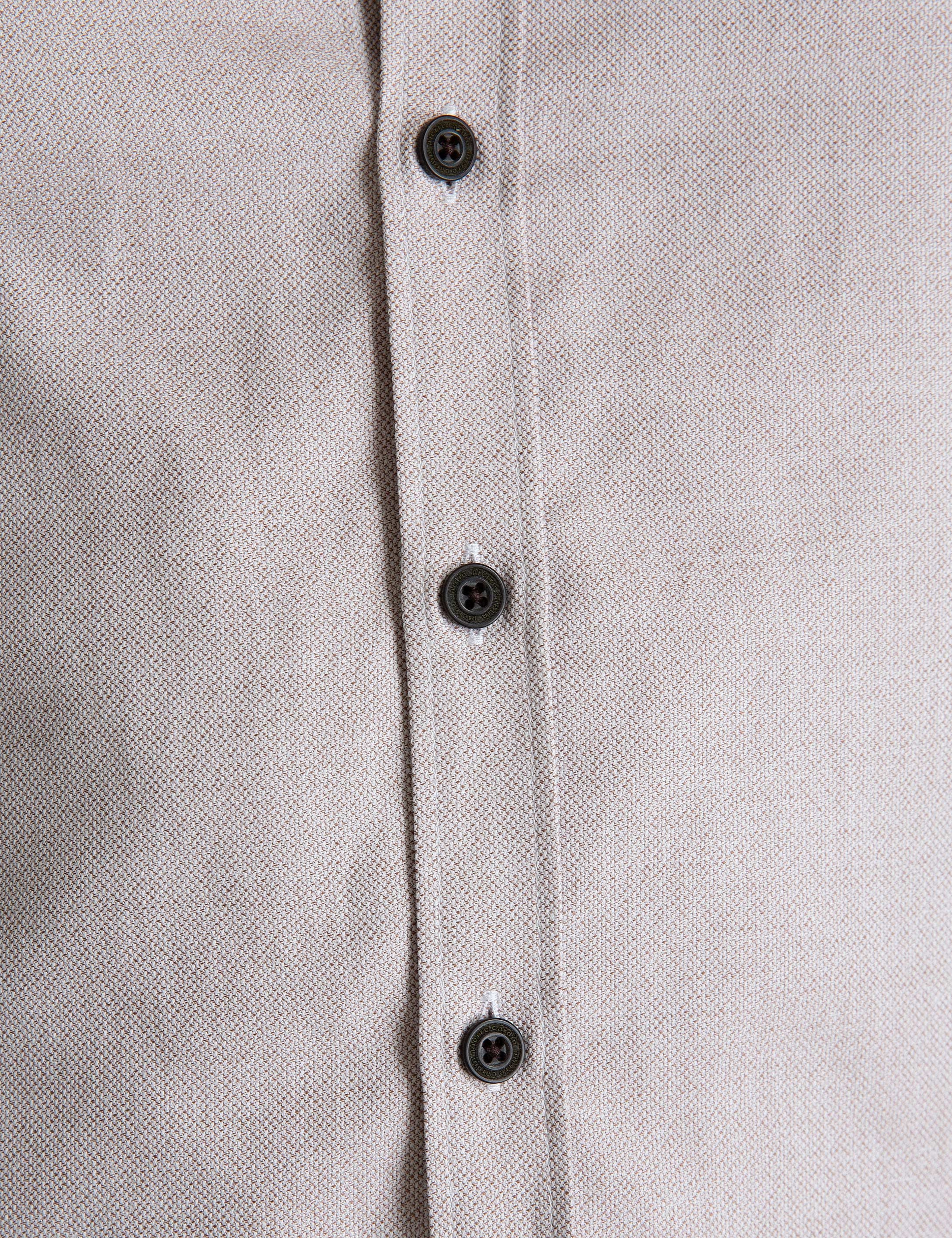 Kahverengi Slim Fit Gömlek - Image 5