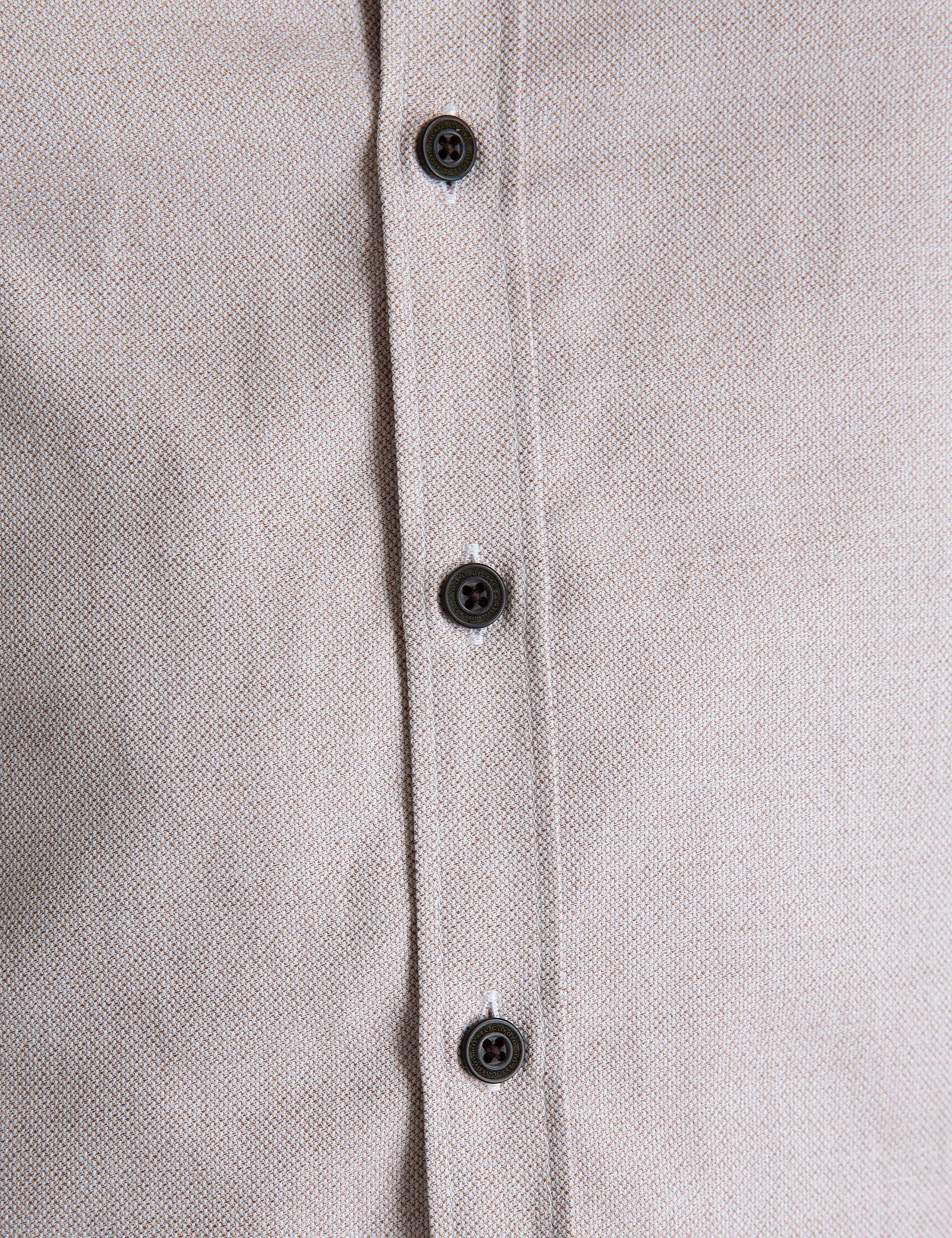 Kahverengi Slim Fit Gömlek