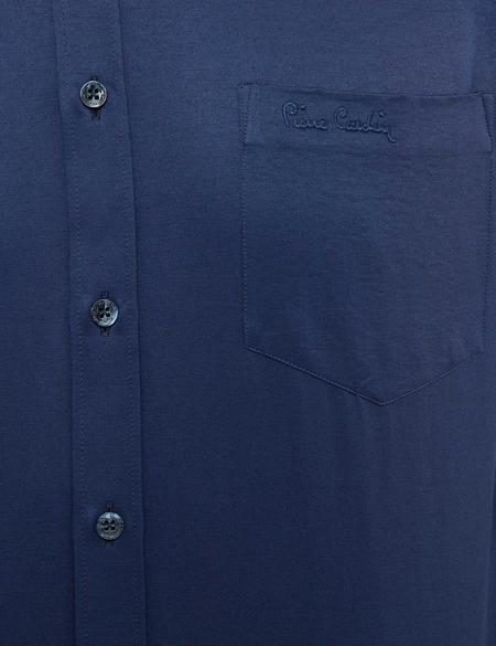 Lacivert Regular Fit Uzun Kollu Basic Gömlek - 50207536029