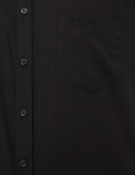 Siyah Regular Fit Uzun Kollu Basic Gömlek - 50207625010