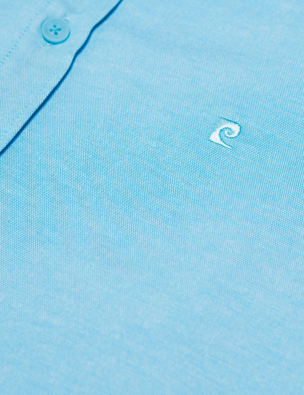 Turkuaz Mavi Slim Fit Gömlek - 50188500082