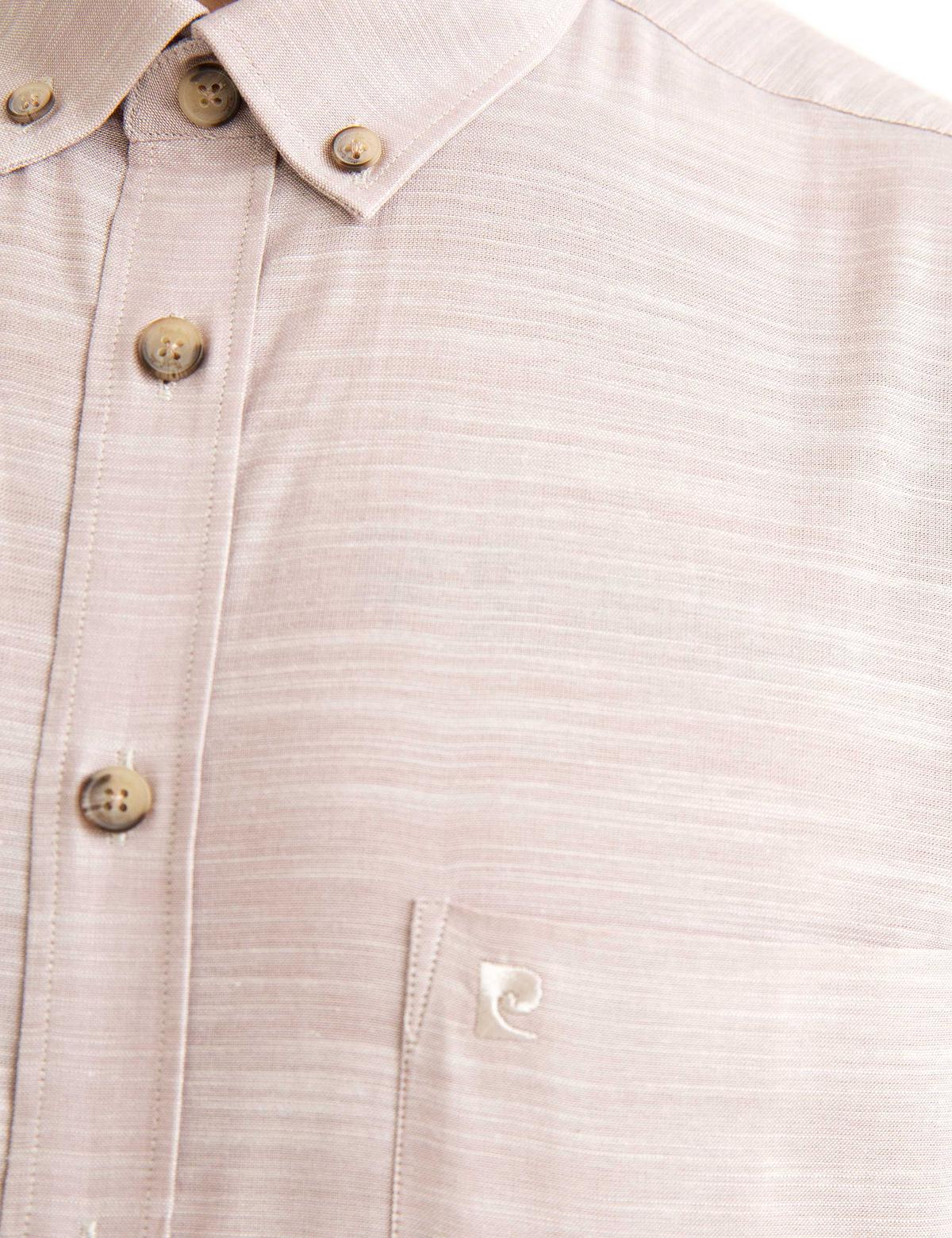 Bej Regular Fit Kısa Kollu Gömlek - 50190810014