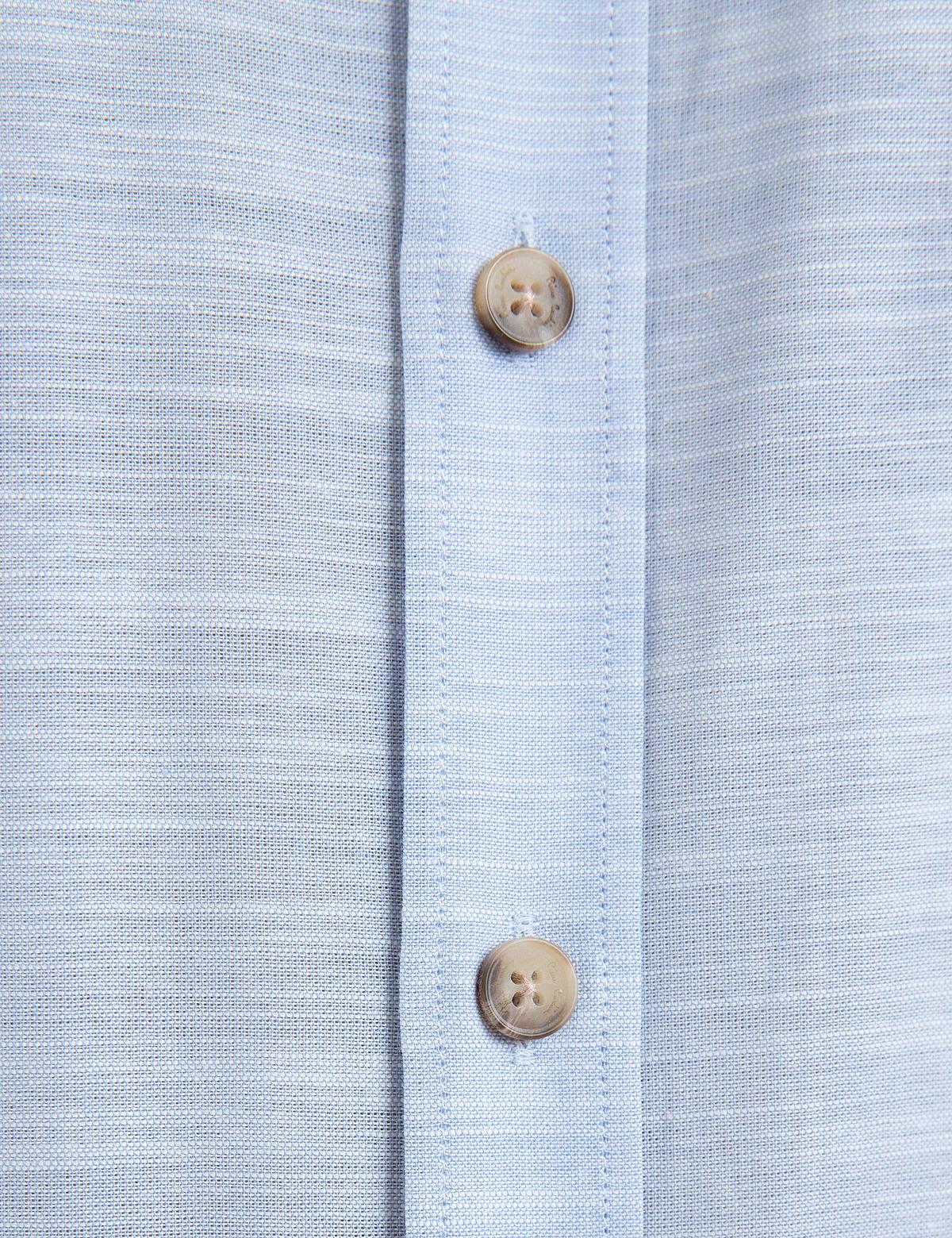 Açık Mavi Regular Fit Kısa Kol Gömlek - 50190810005