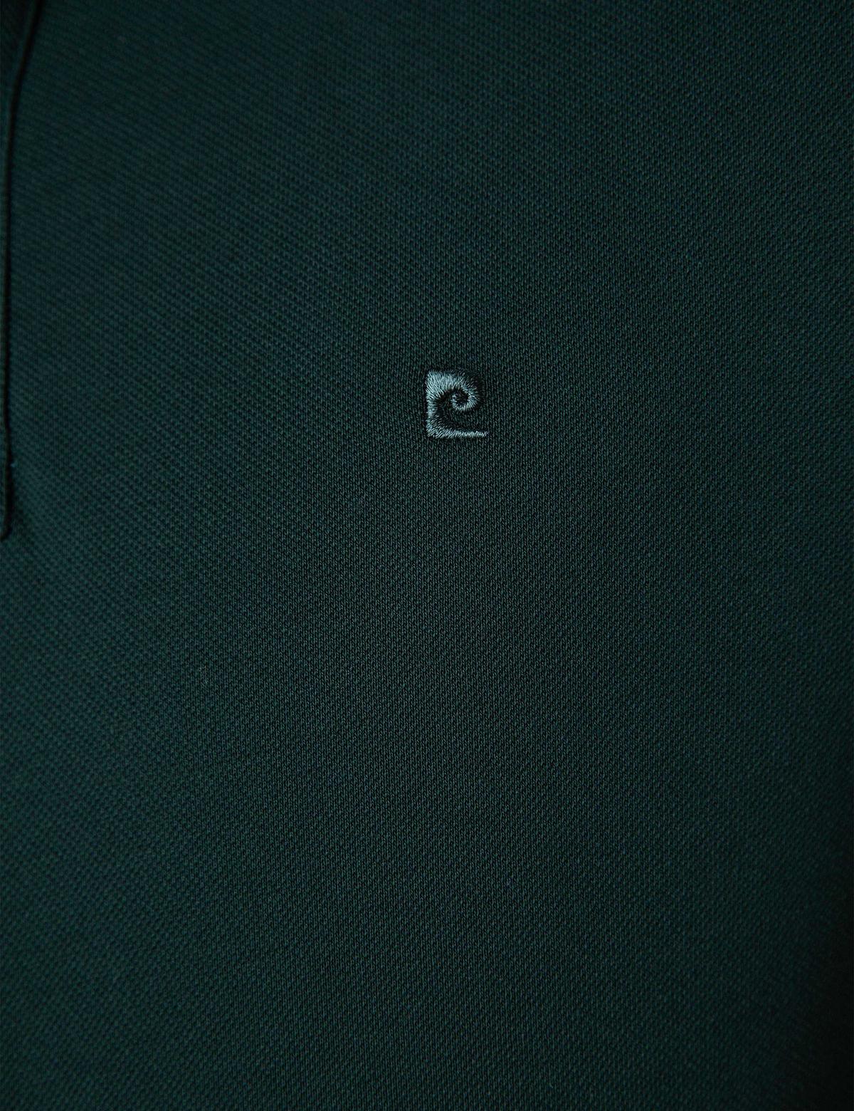 Koyu Yeşil Slim Fit Basic Polo Yaka T-Shirt - 50199338062