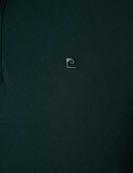 Koyu Yeşil Slim Fit Basic Polo Yaka T-Shirt - 50199338062