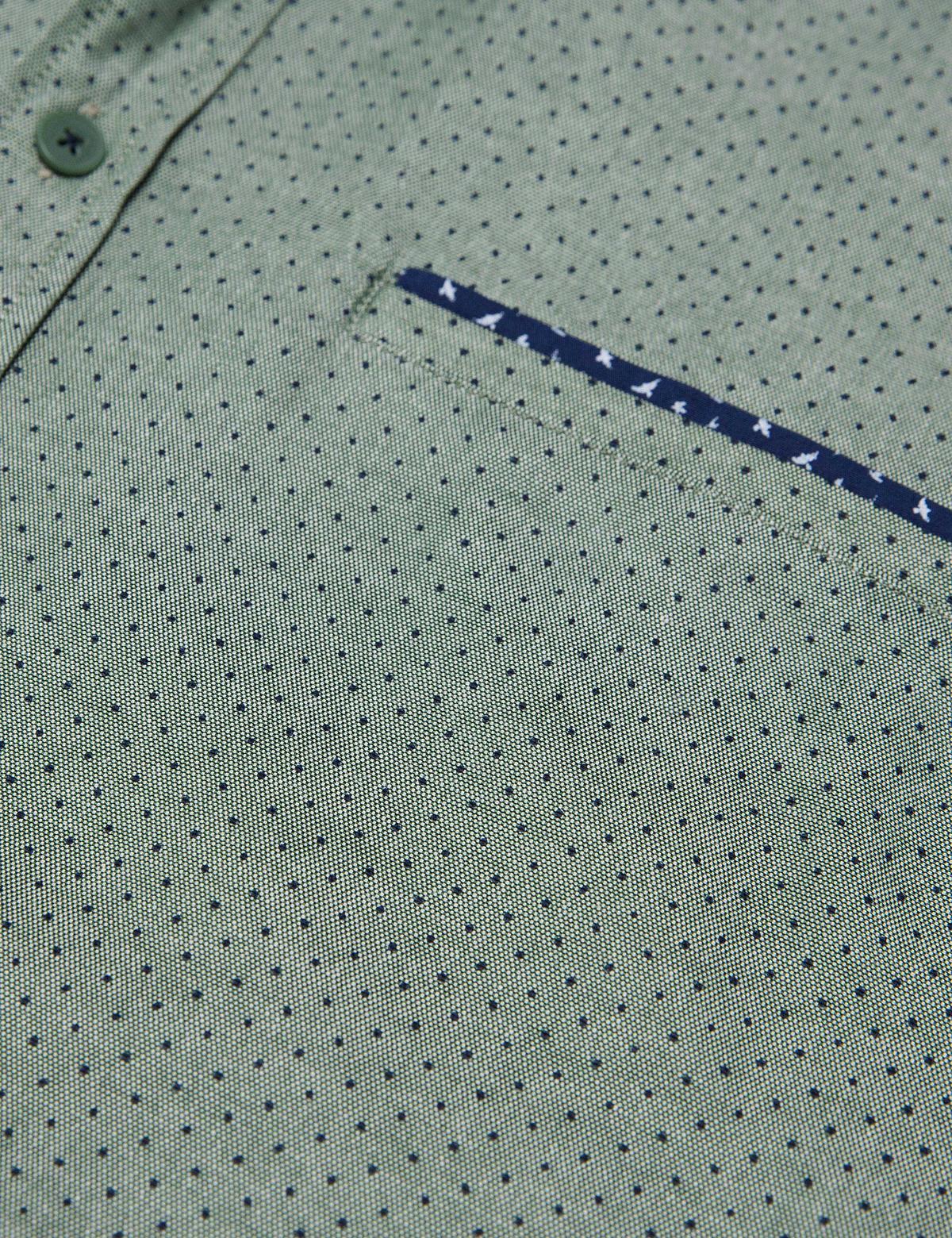 Yeşil Slim Fit Gömlek - 50187545004