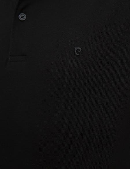 Siyah Slim Fit Polo Yaka T-Shirt - 50199331058