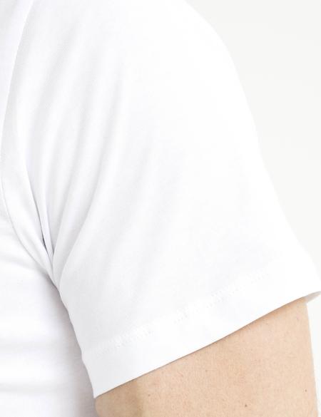 Beyaz Slim Fit Bisiklet Yaka T-Shirt - 50189503002