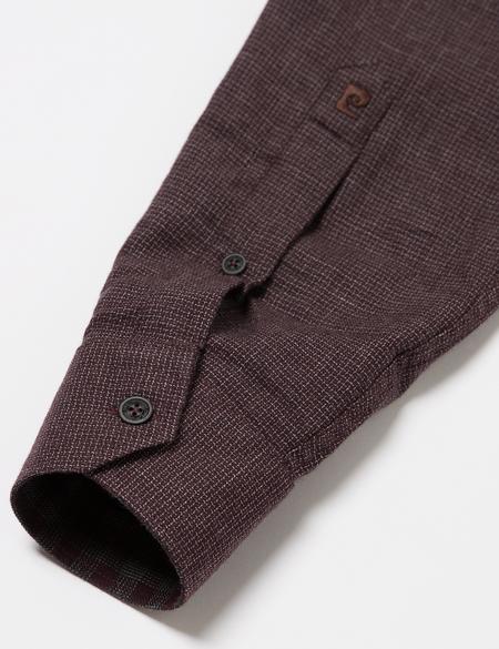 Slim Bordo Gömlek - 50174737001