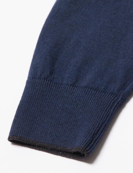 Koyu Mavi Slim Fit Triko Kazak - 50174915053