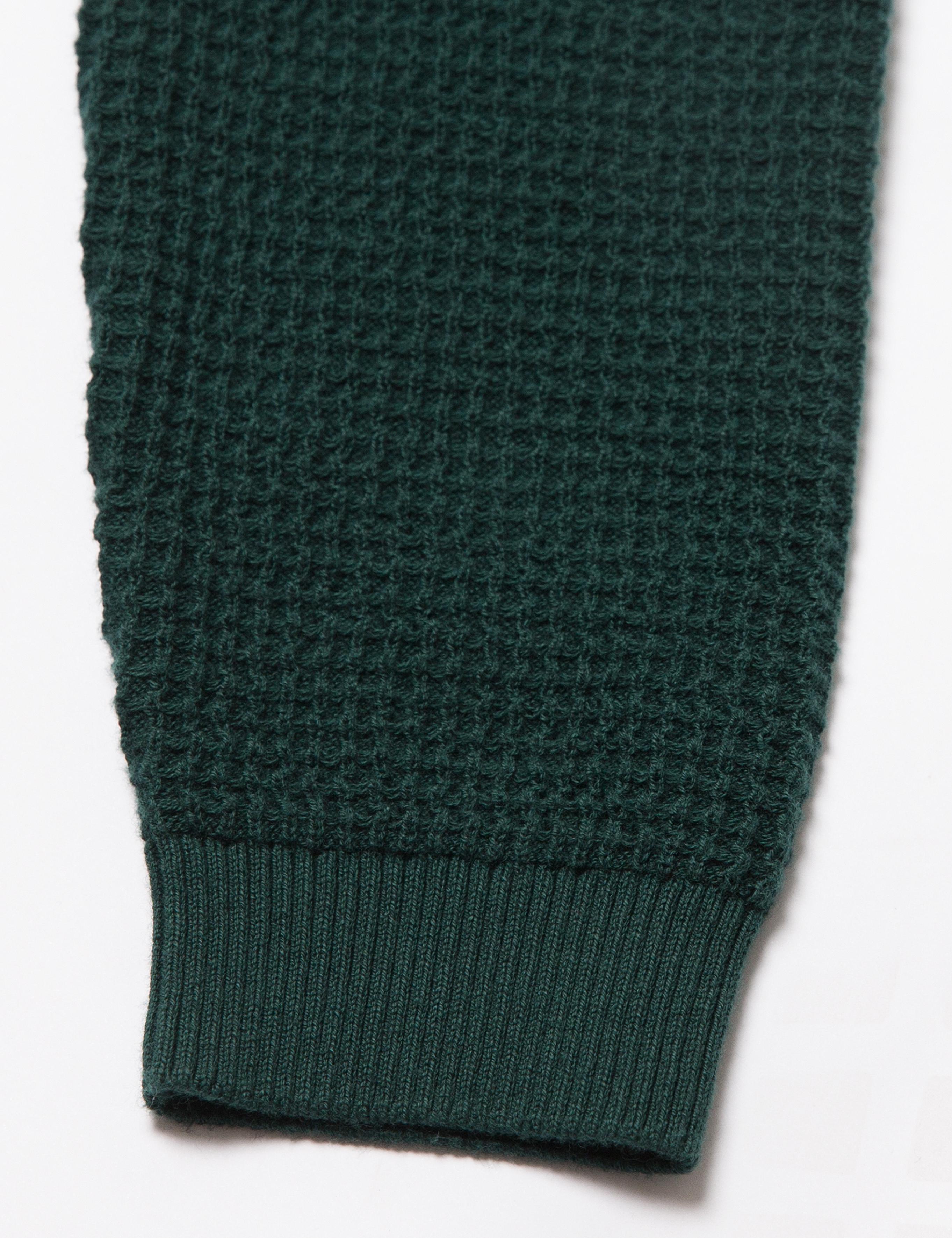 Koyu Yeşil Slim Fit Triko Kazak