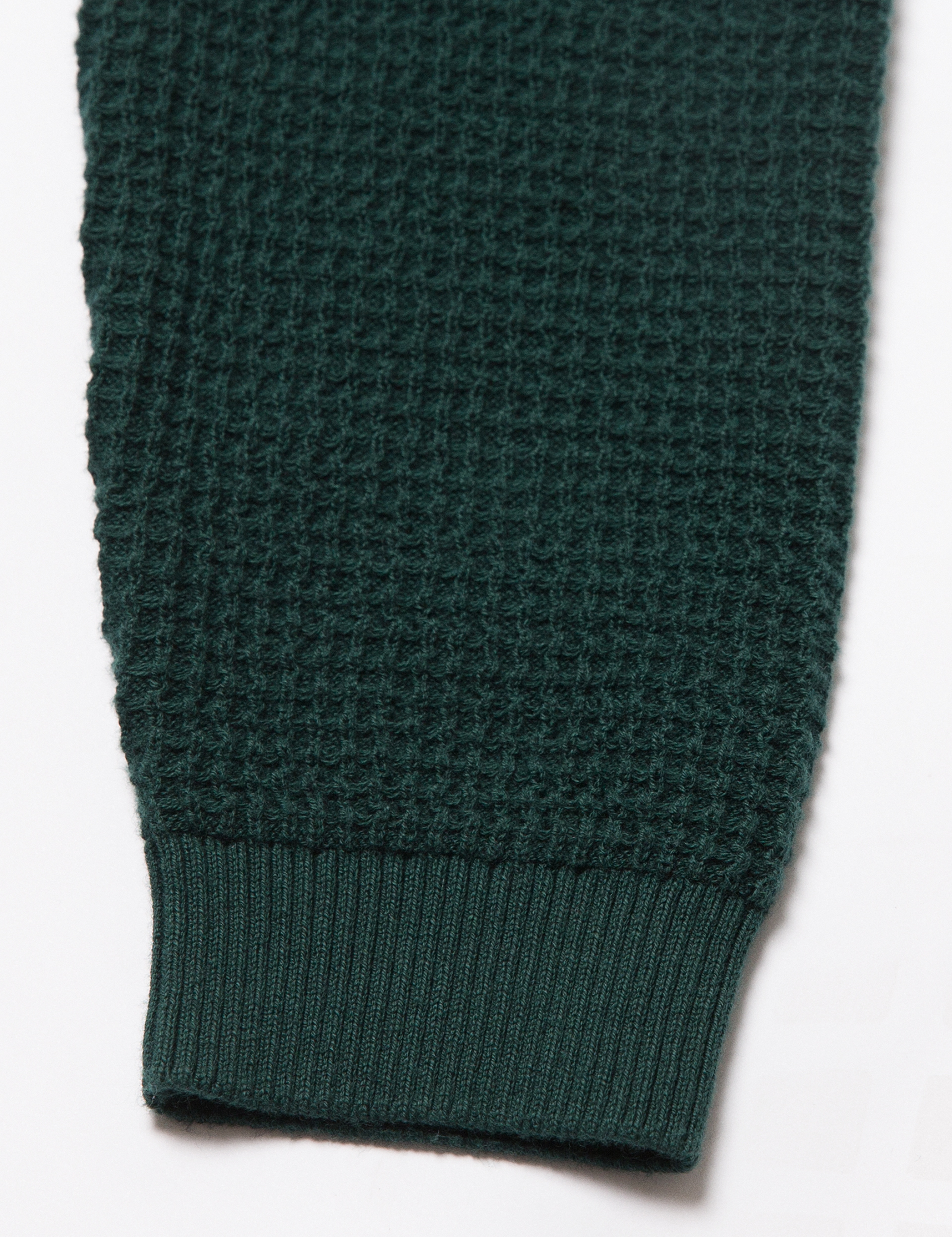 Koyu Yeşil Slim Fit Triko Kazak - Image 6