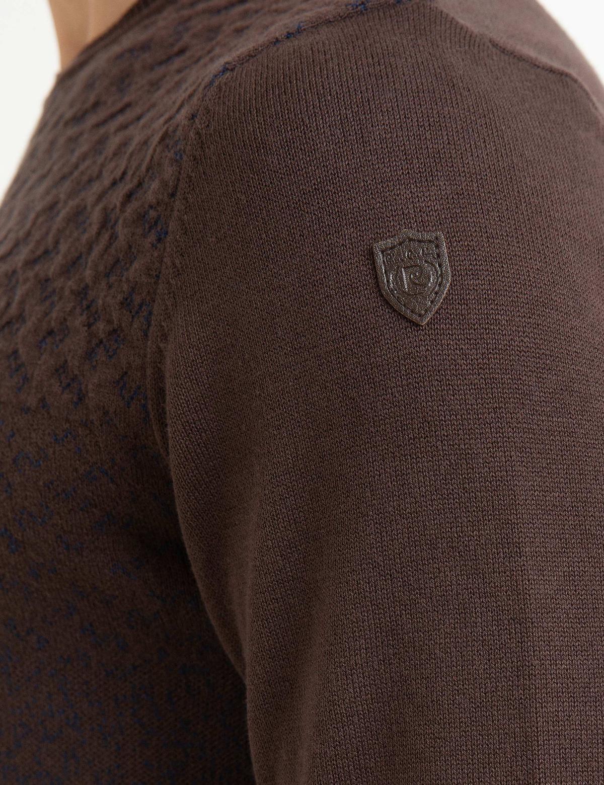 Kahverengi Triko Kazak - 50175347001