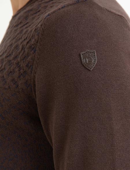 Kahverengi Triko Kazak - 50175347001