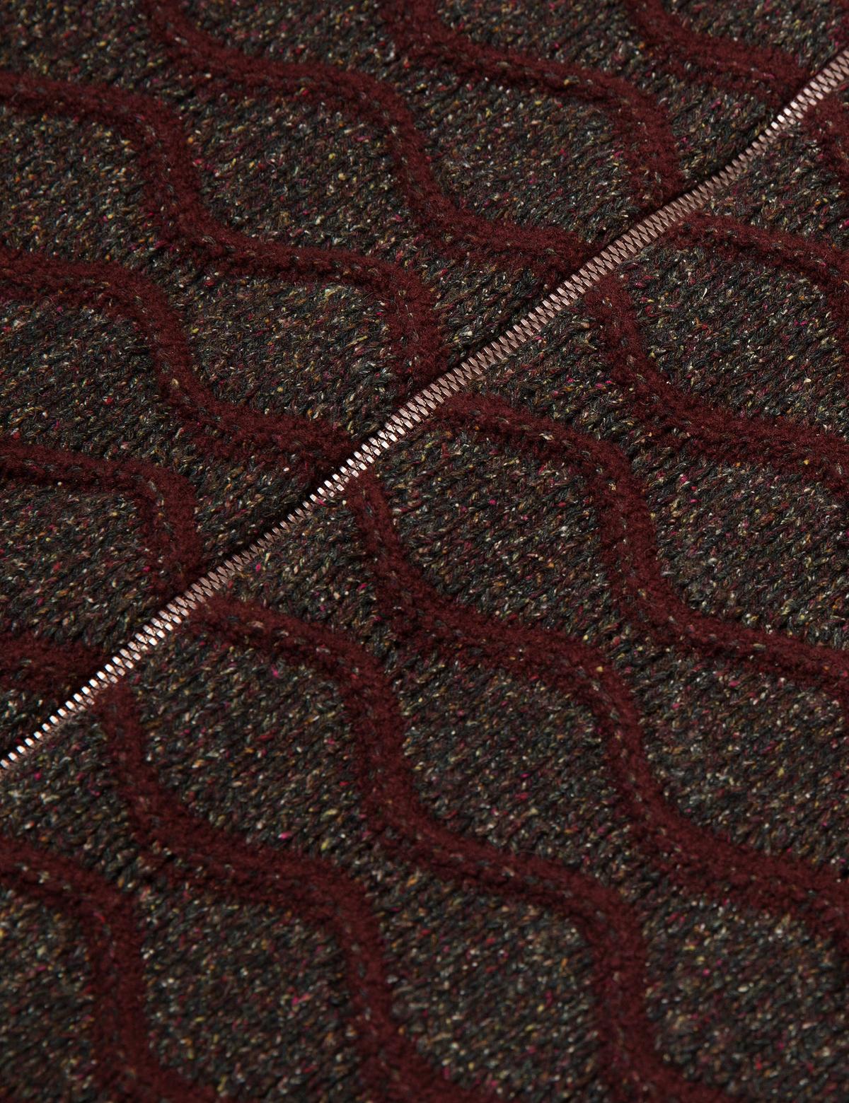 Bordo Triko Hırka - 50176275005