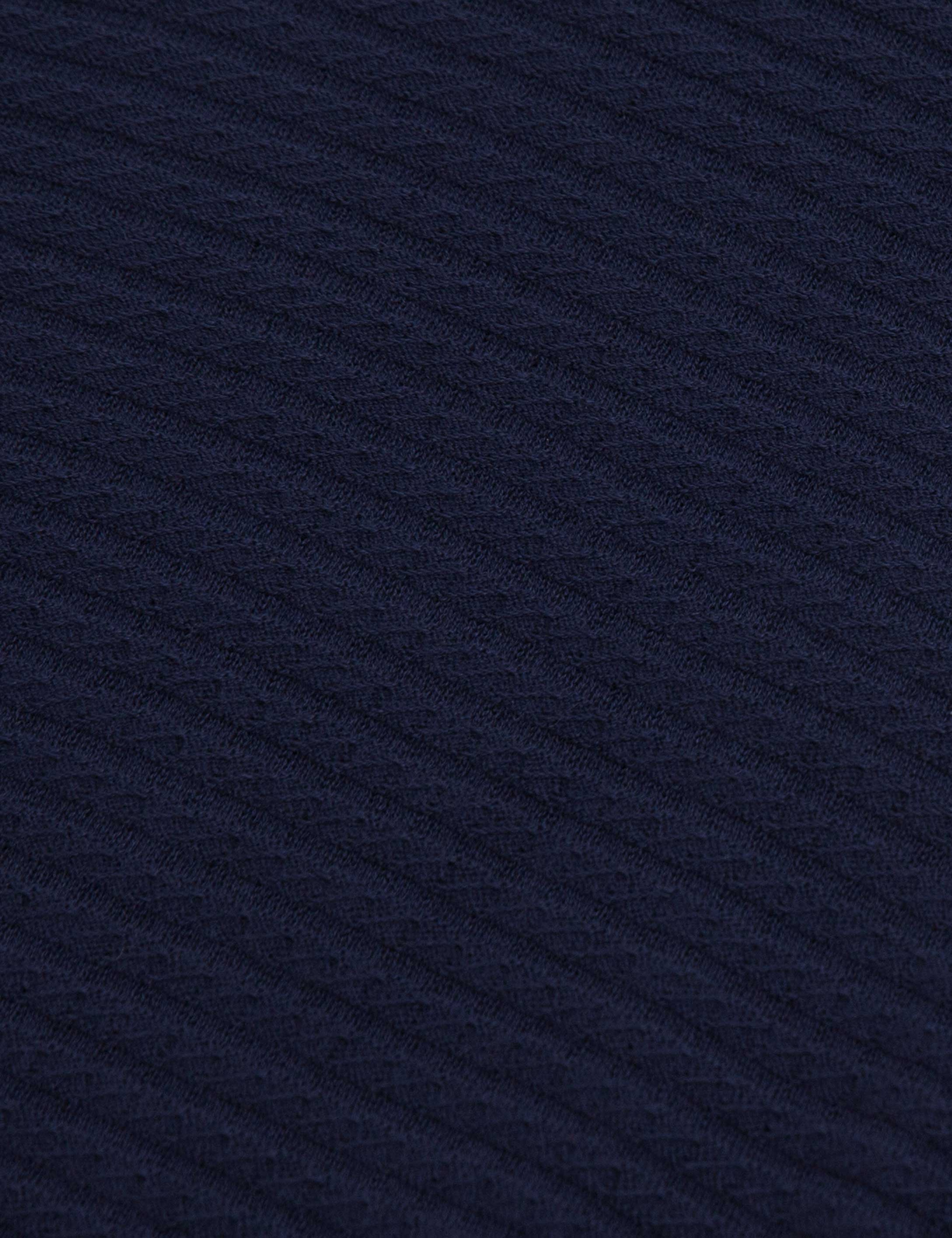 Lacivert Slim Fit Triko Kazak