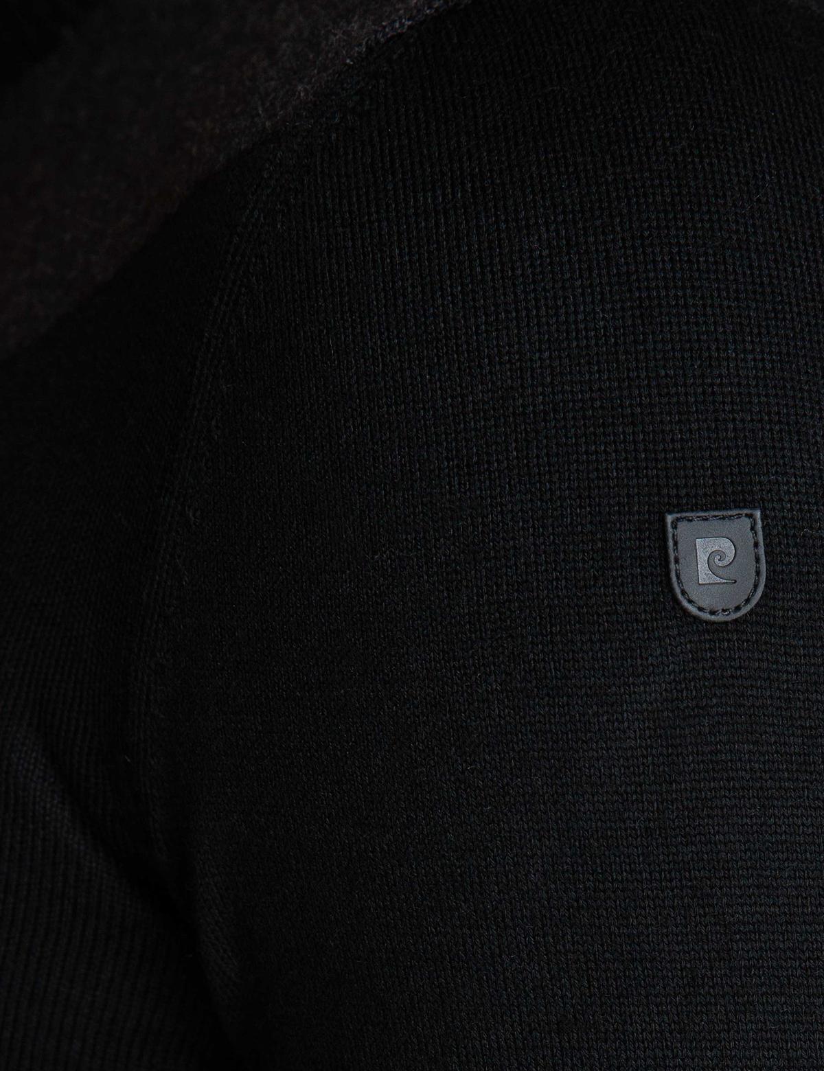 Siyah Slim Fit Bisiklet Yaka Triko Kazak - 50193346043