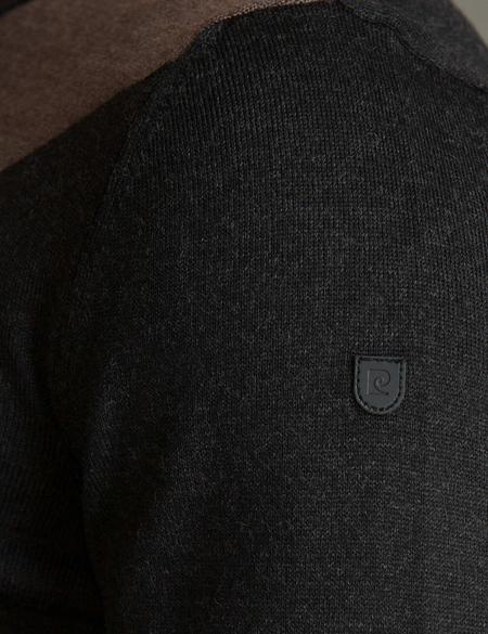 Antrasit Melanj Slim Fit Kazak - 50193346063