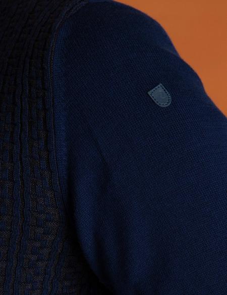 Lacivert Slim Fit Triko Kazak - 50193408034