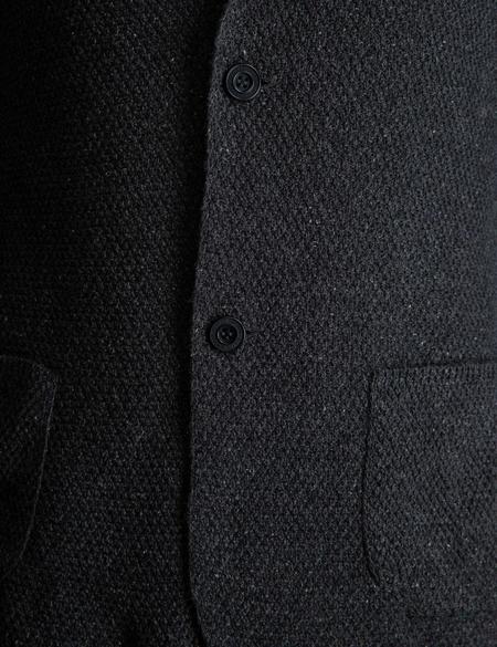 Antrasit Melanj Slim Fit Triko Hırka - 50193421043