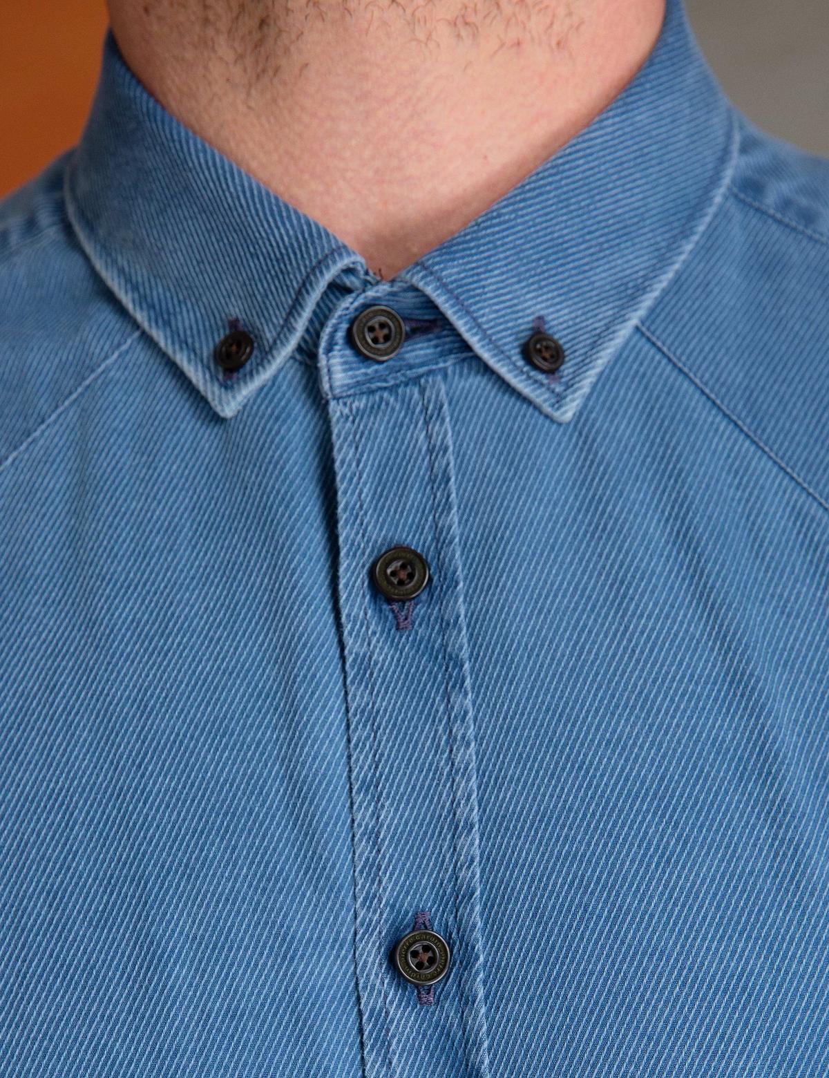 Denim Mavi Slim Fit Gömlek - 50193489001