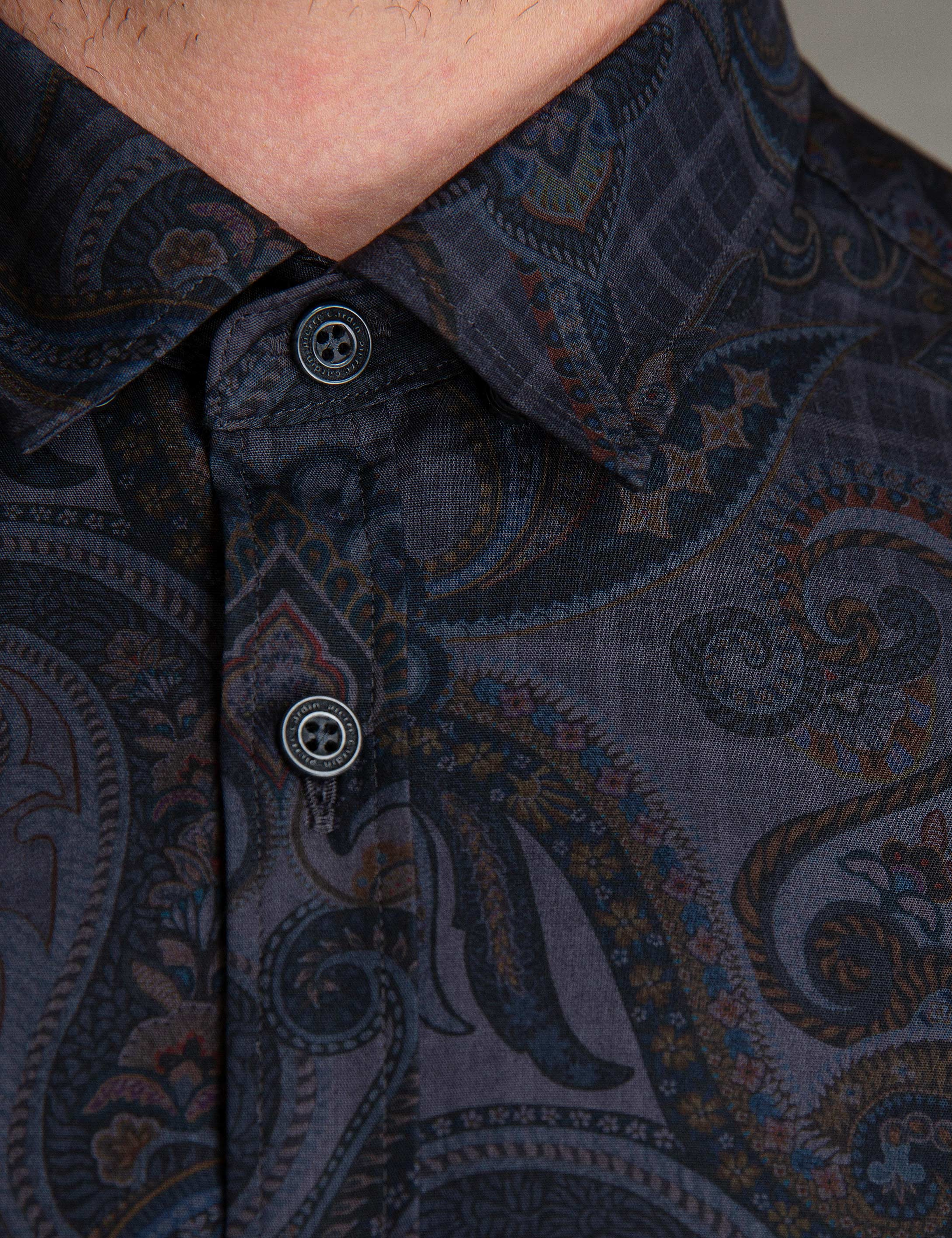 Antrasit Slim Fit Gömlek - Image 5