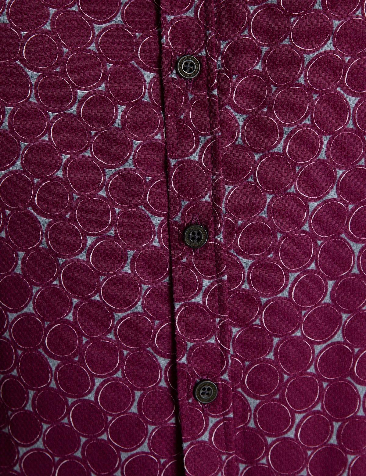 Bordo Slim Fit Gömlek - 50193853005