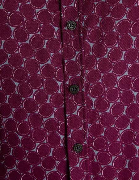 Bordo Slim Fit Gömlek - 50193853005