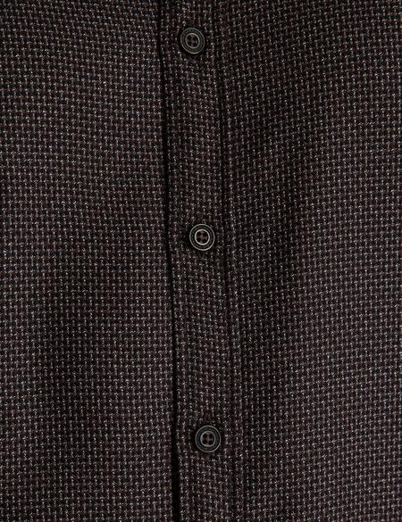 Kahverengi Slim Fit Gömlek - 50193991007