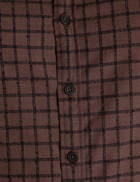 Kahverengi Slim Fit Gömlek - 50194024006