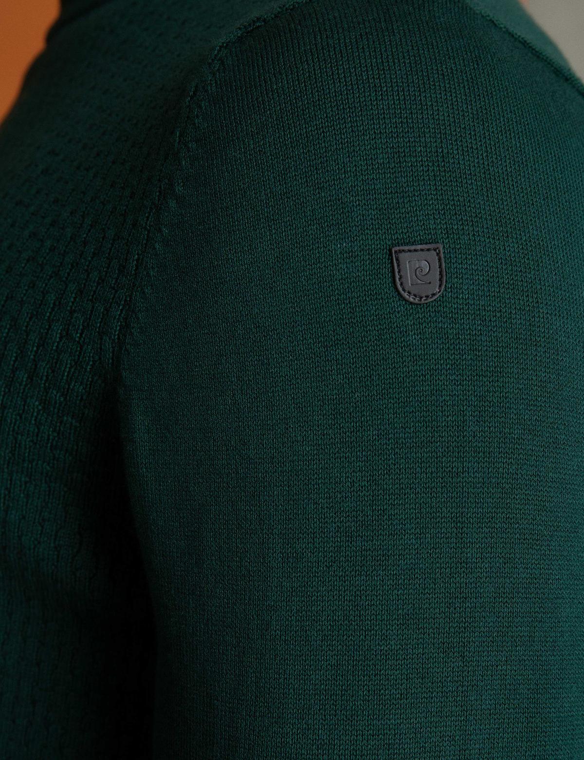 Yeşil Slim Fit Kazak - 50194104063