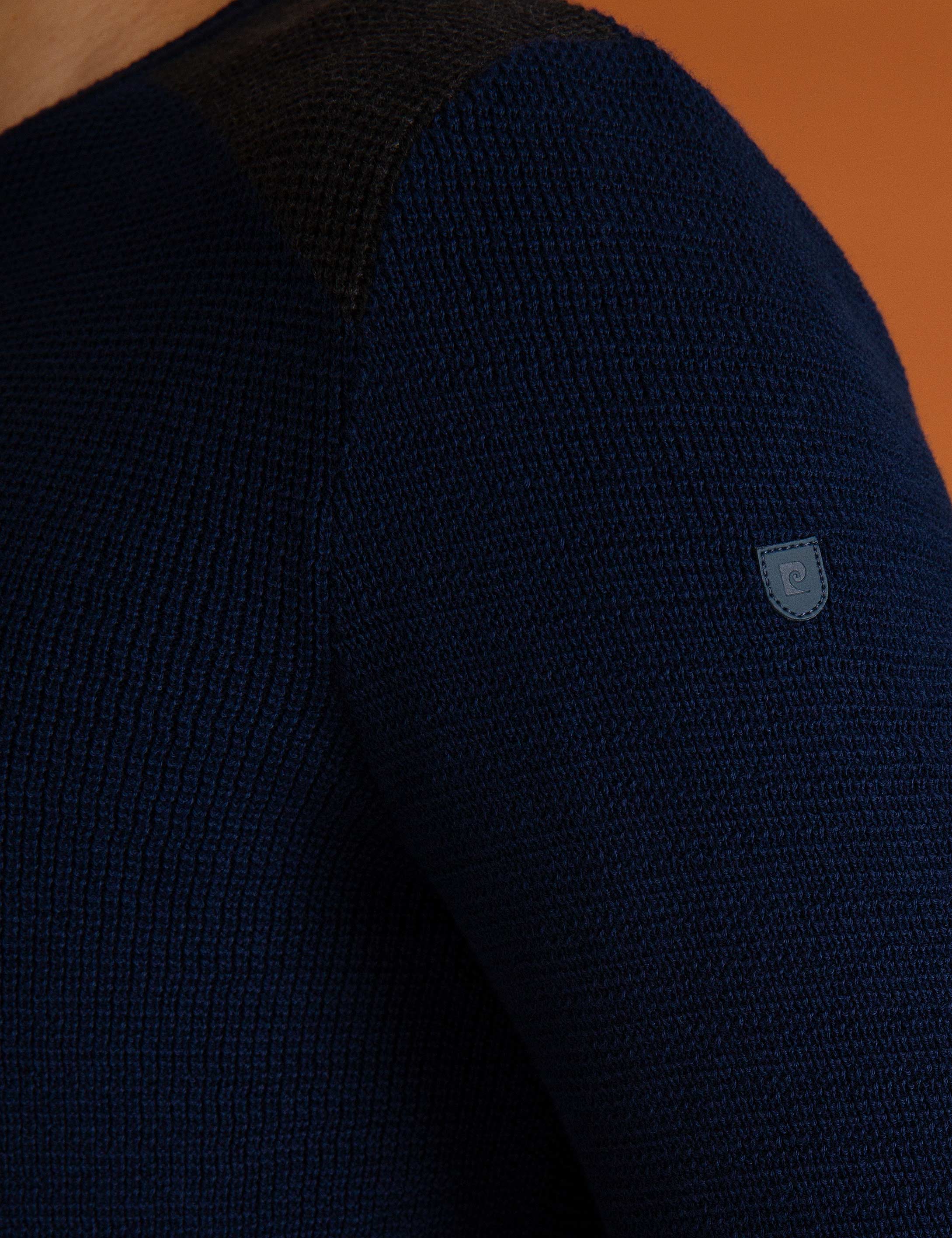 Lacivert Slim Fit Triko Kazak - Image 5