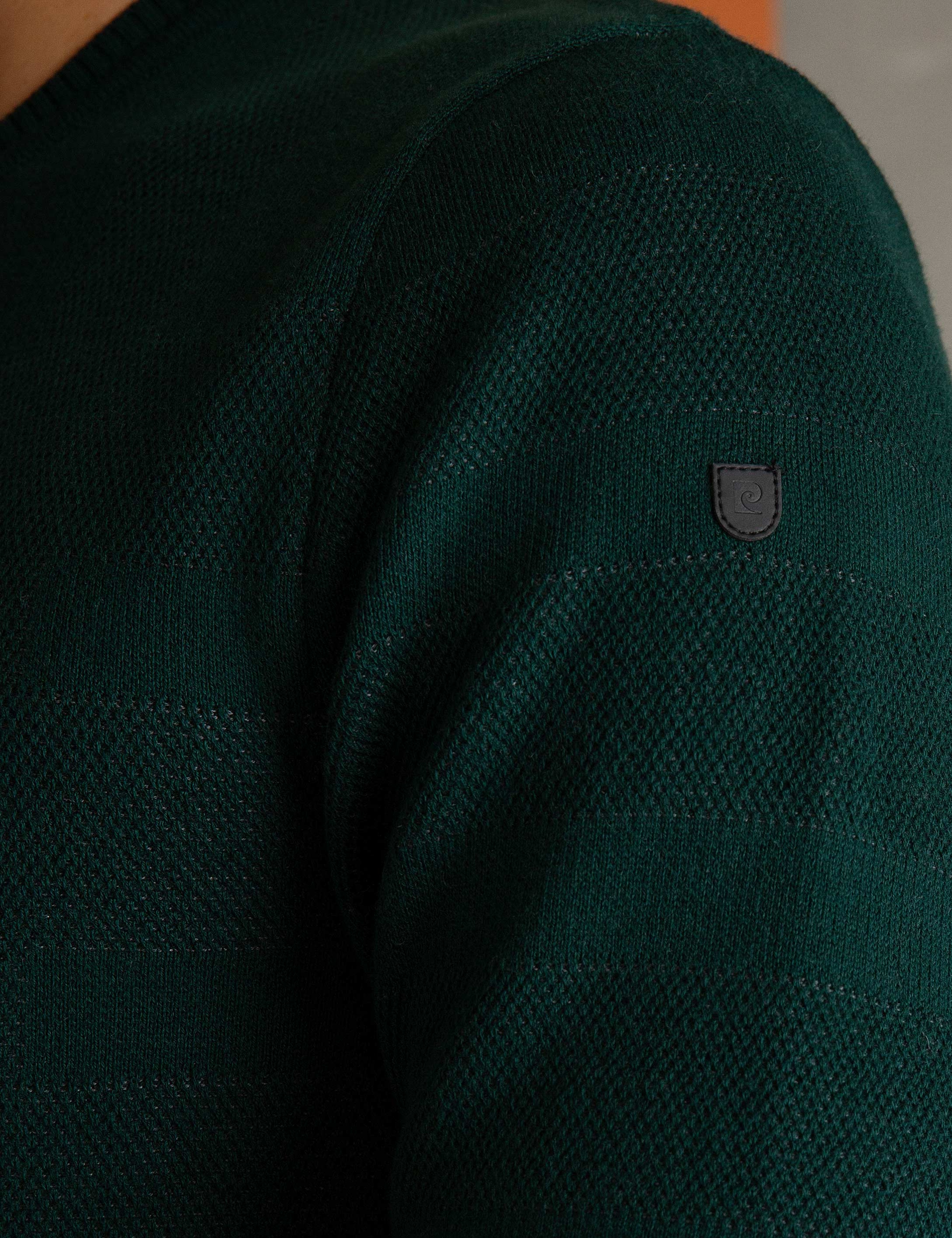 Yeşil Slim Fit Triko Kazak - Image 5