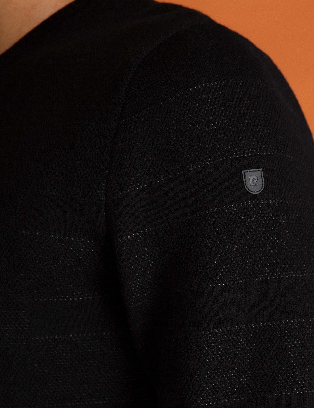 Siyah Slim Fit Triko Kazak - 50194127076