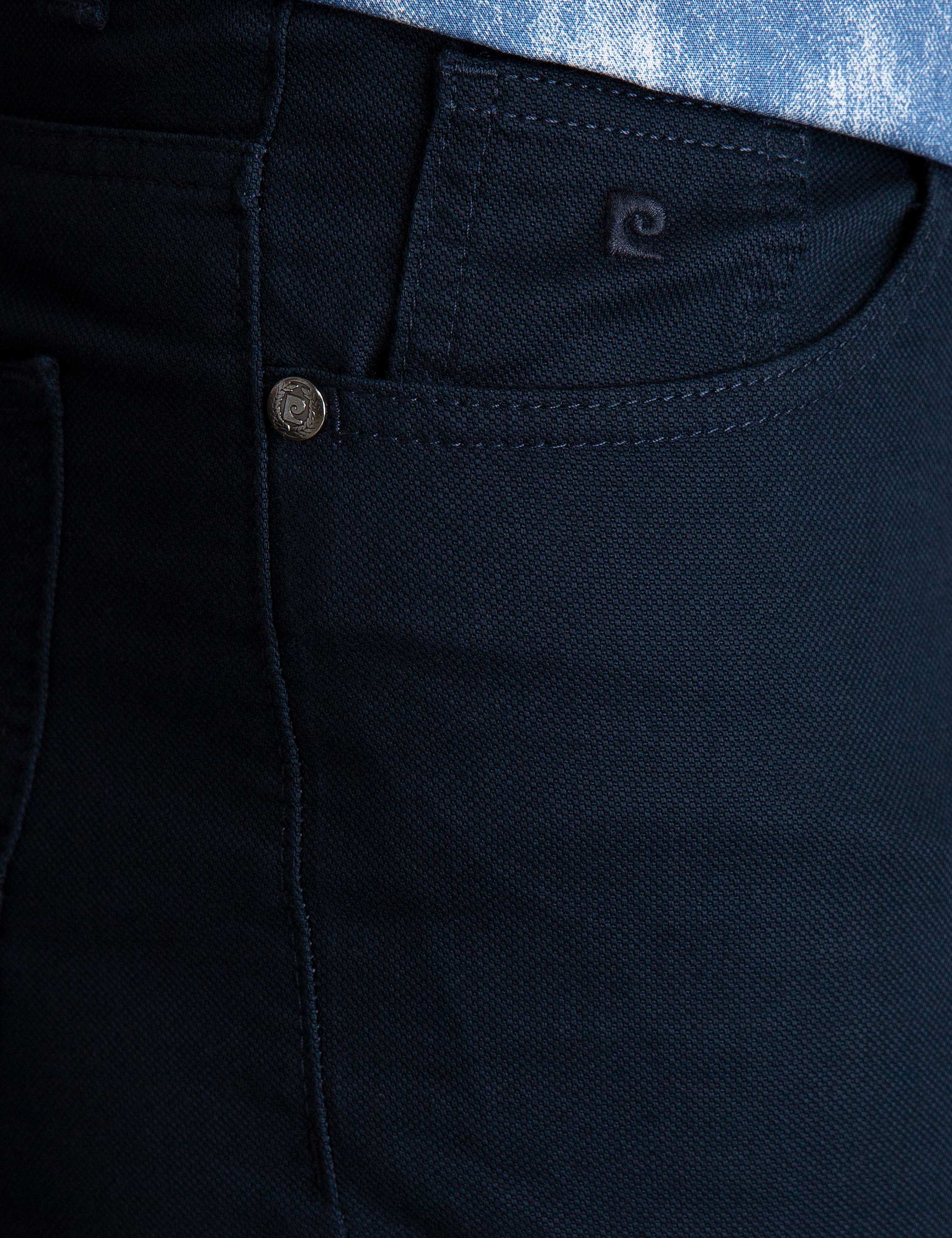 Lacivert Slim Fit Chino Pantolon - Image 5