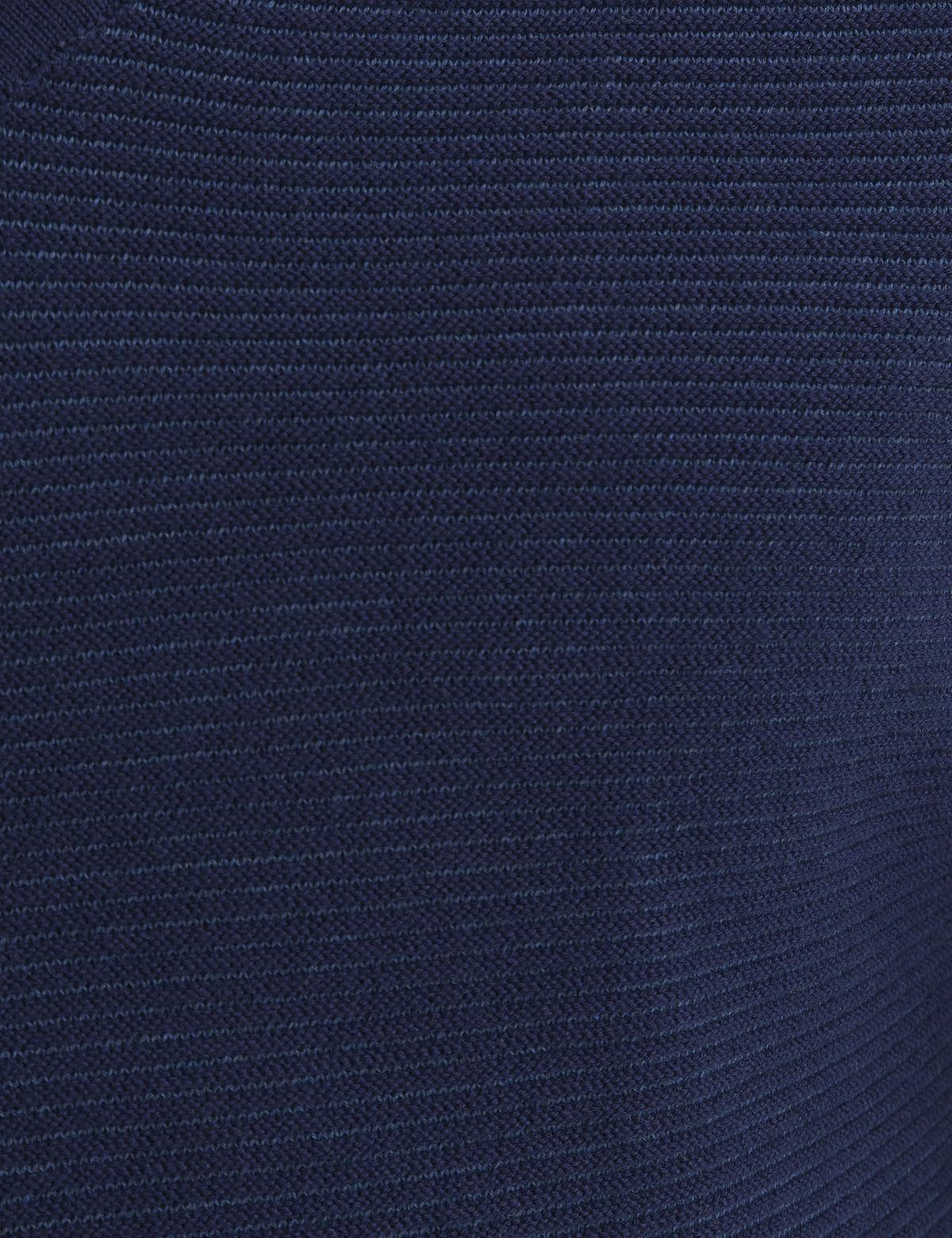 Lacivert Slim Fit Bisiklet Yaka Triko Kazak - 50194467043