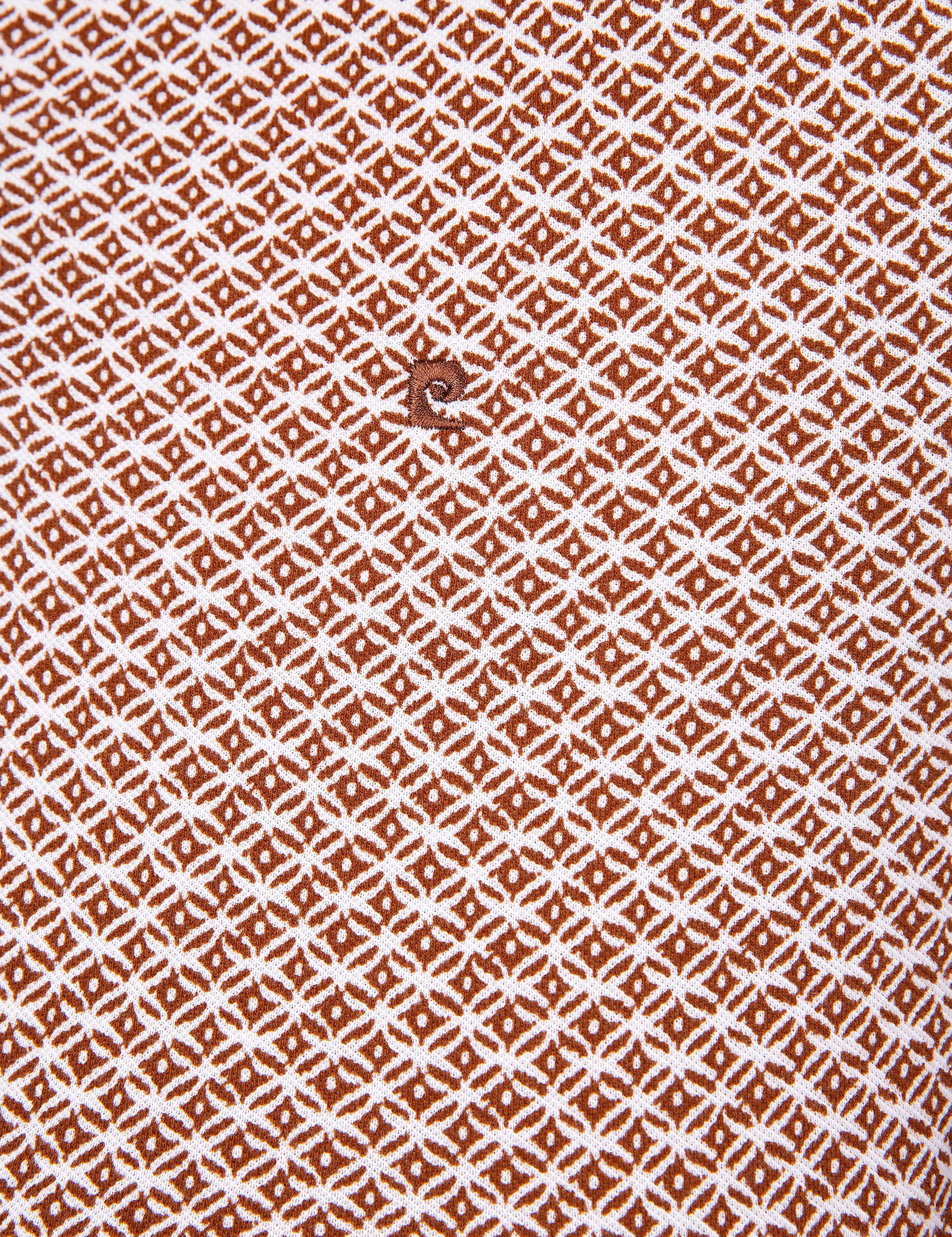 Kahverengi Slim Fit Polo Yaka T-Shirt