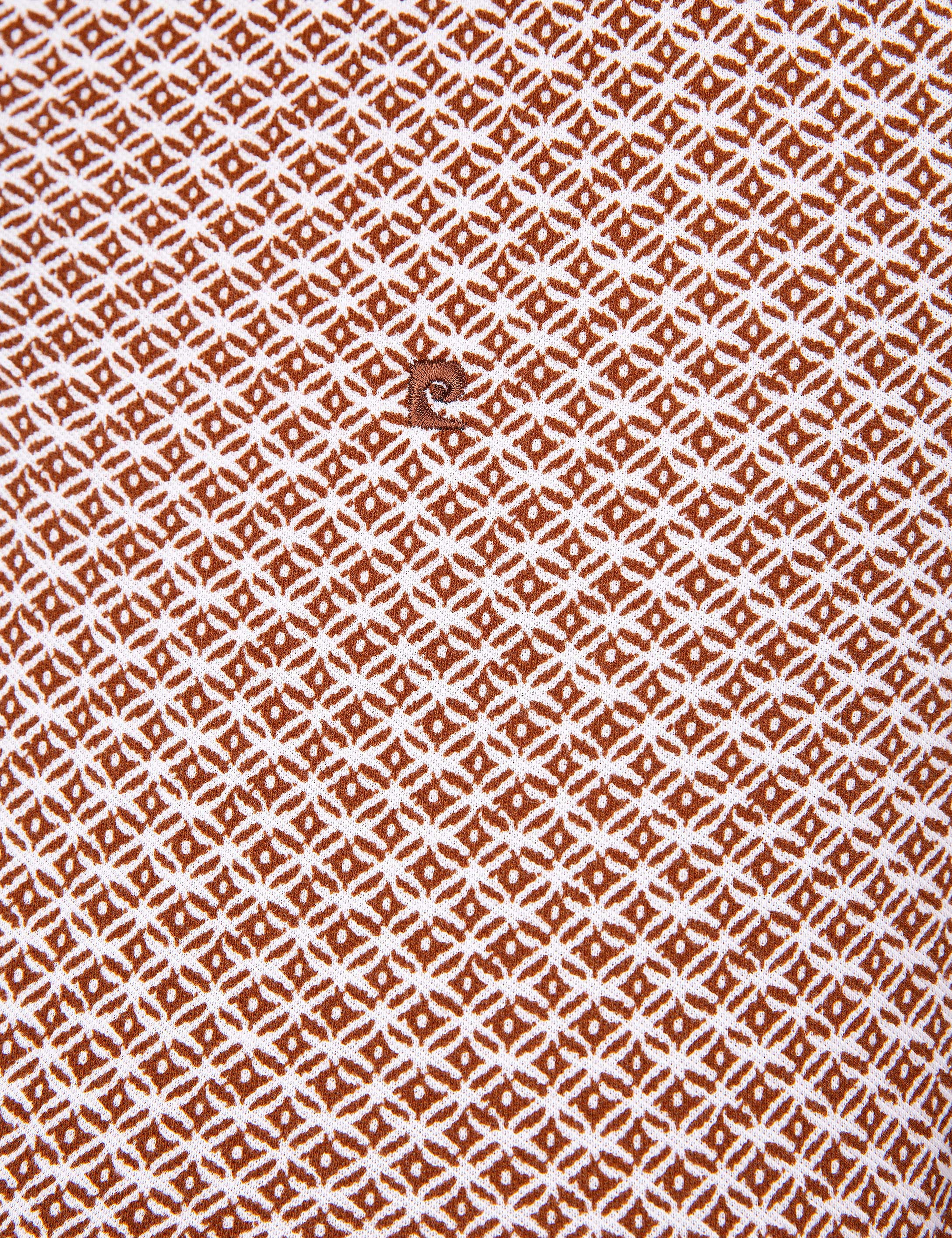Kahverengi Slim Fit Polo Yaka T-Shirt - Image 5