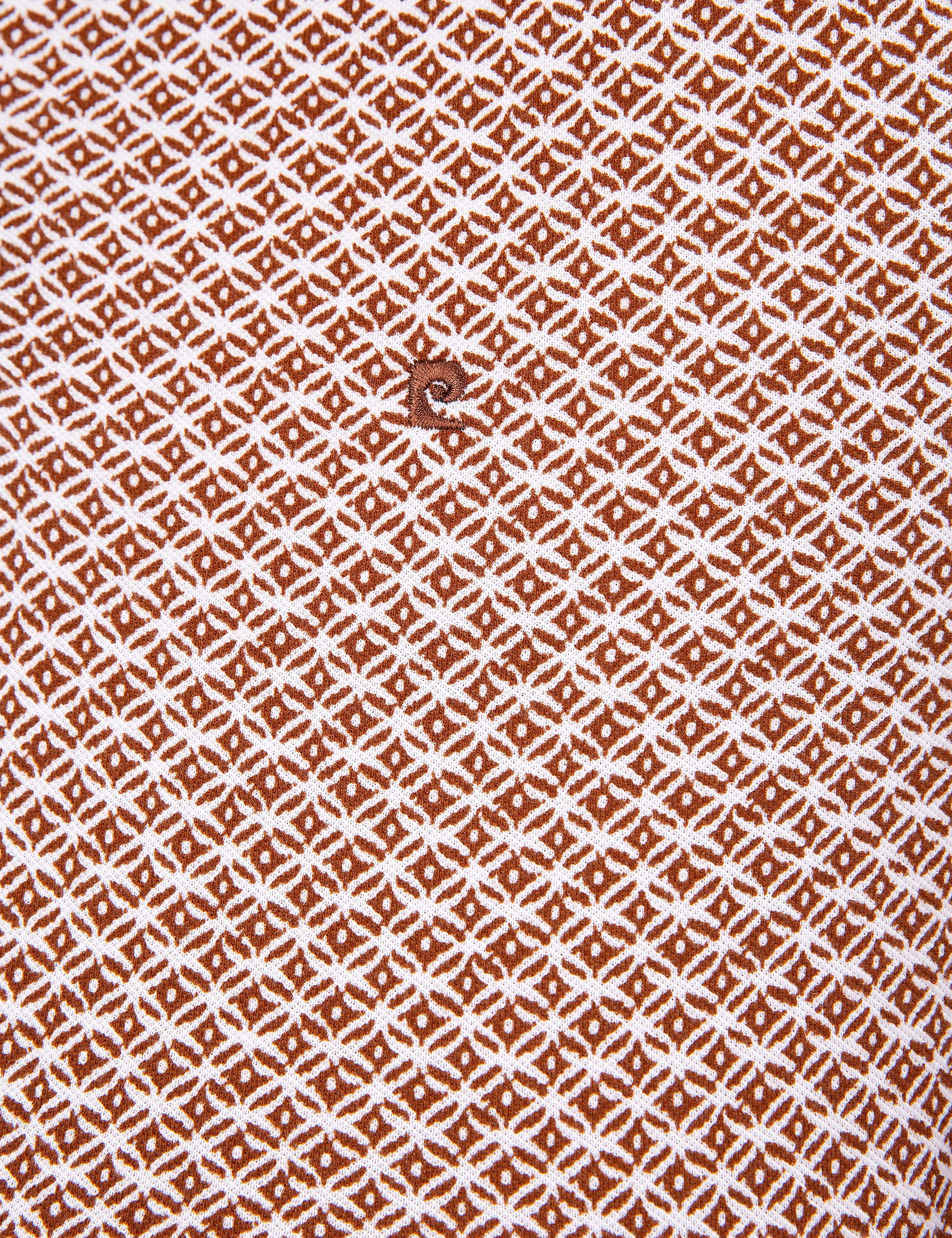 Kahverengi Slim Fit Polo Yaka T-Shirt