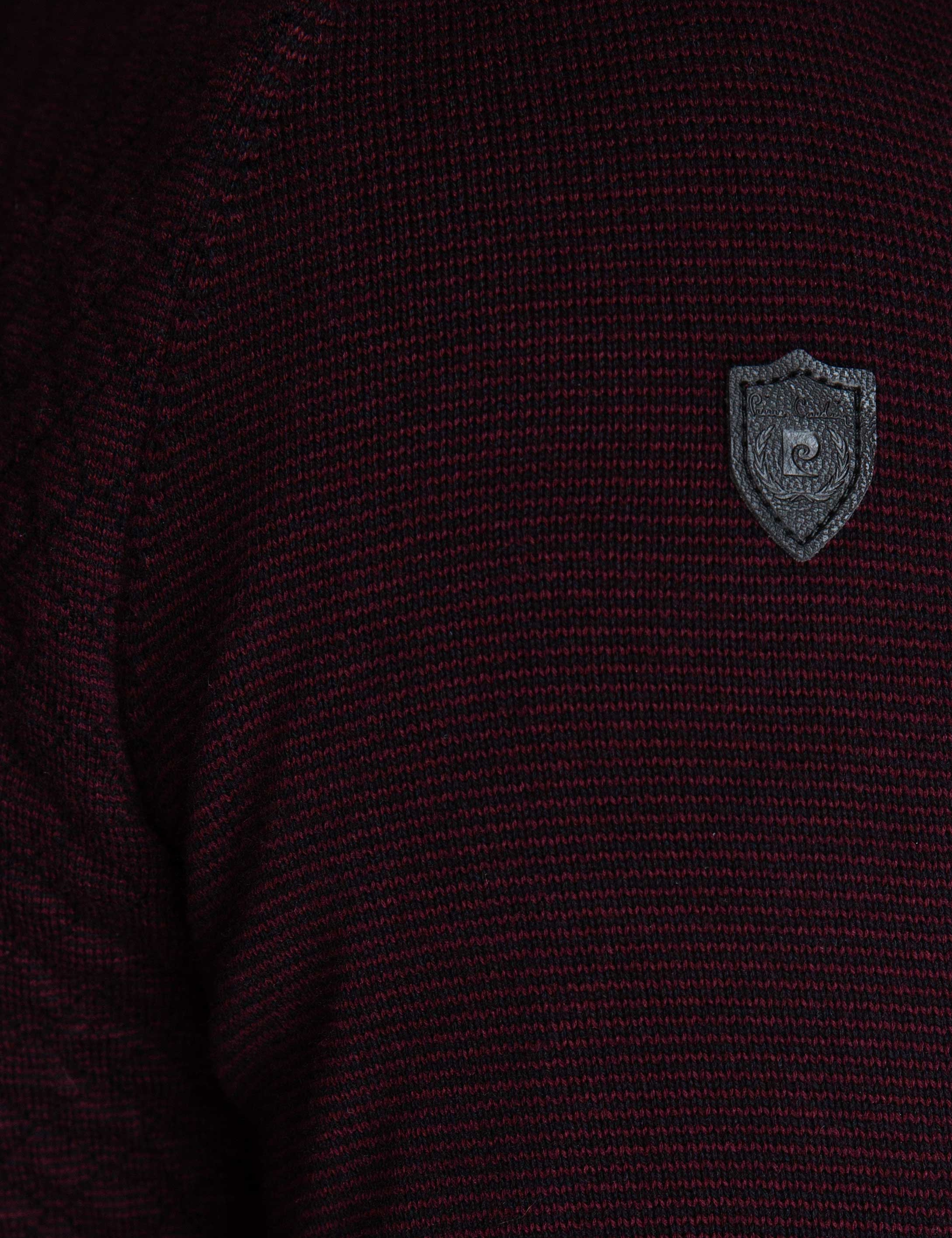 Bordo Slim Fit Triko Hırka