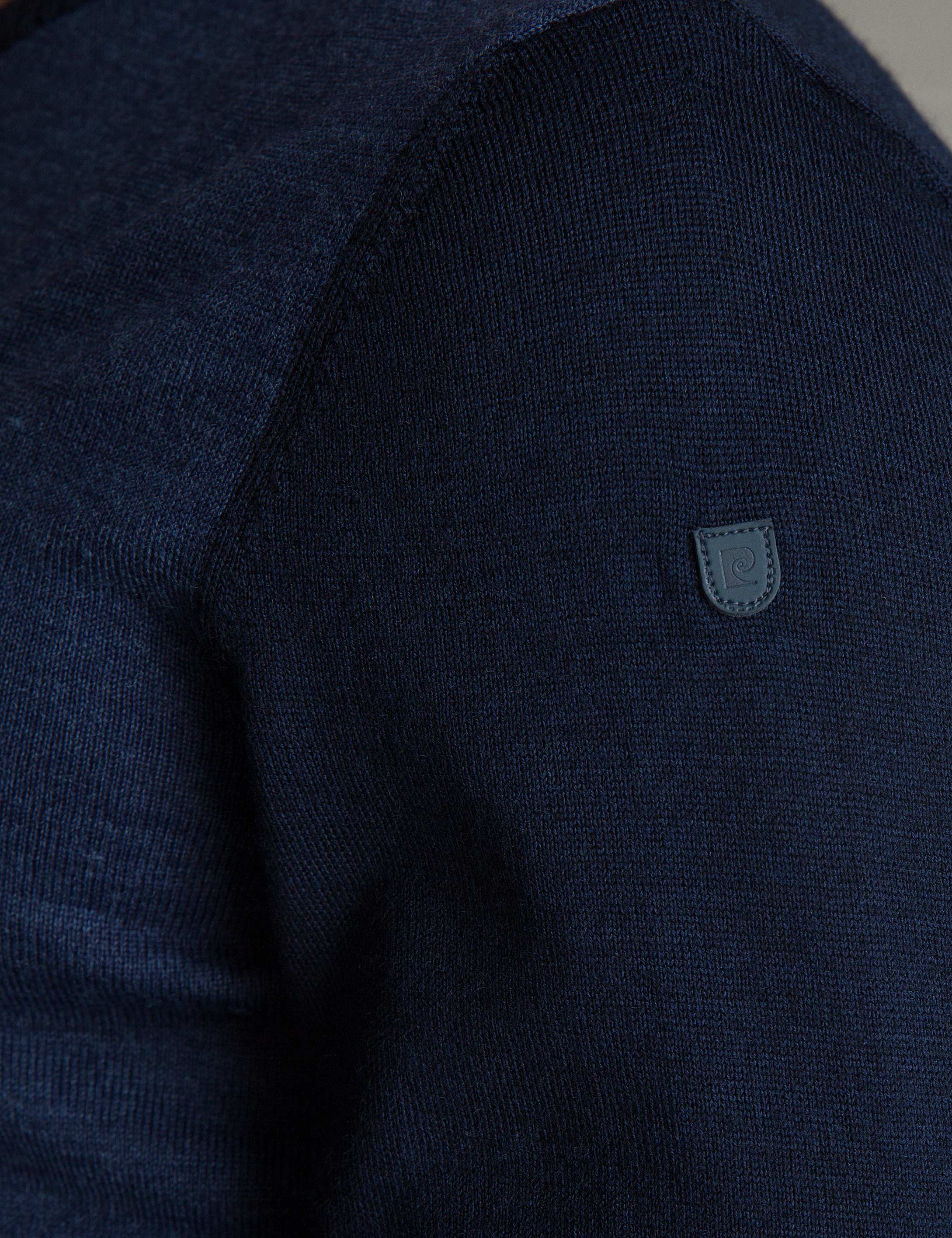 Lacivert Slim Fit Triko Kazak