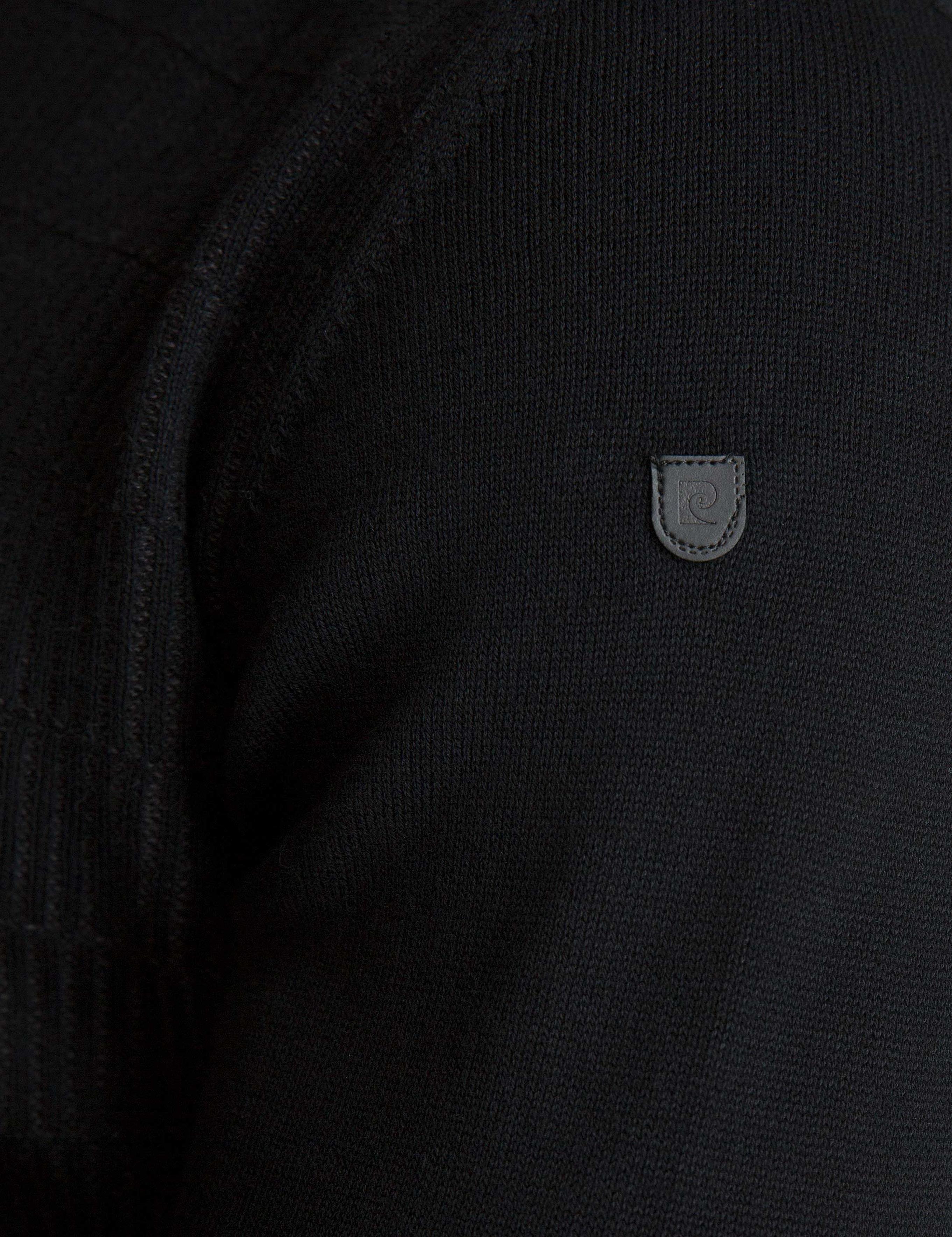 Siyah Slim Fit Tam Balıkçı Yaka Triko Kazak