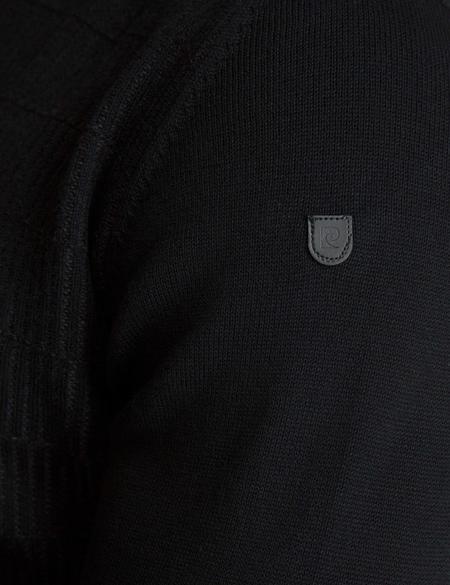 Siyah Slim Fit Tam Balıkçı Yaka Triko Kazak - 50194125046