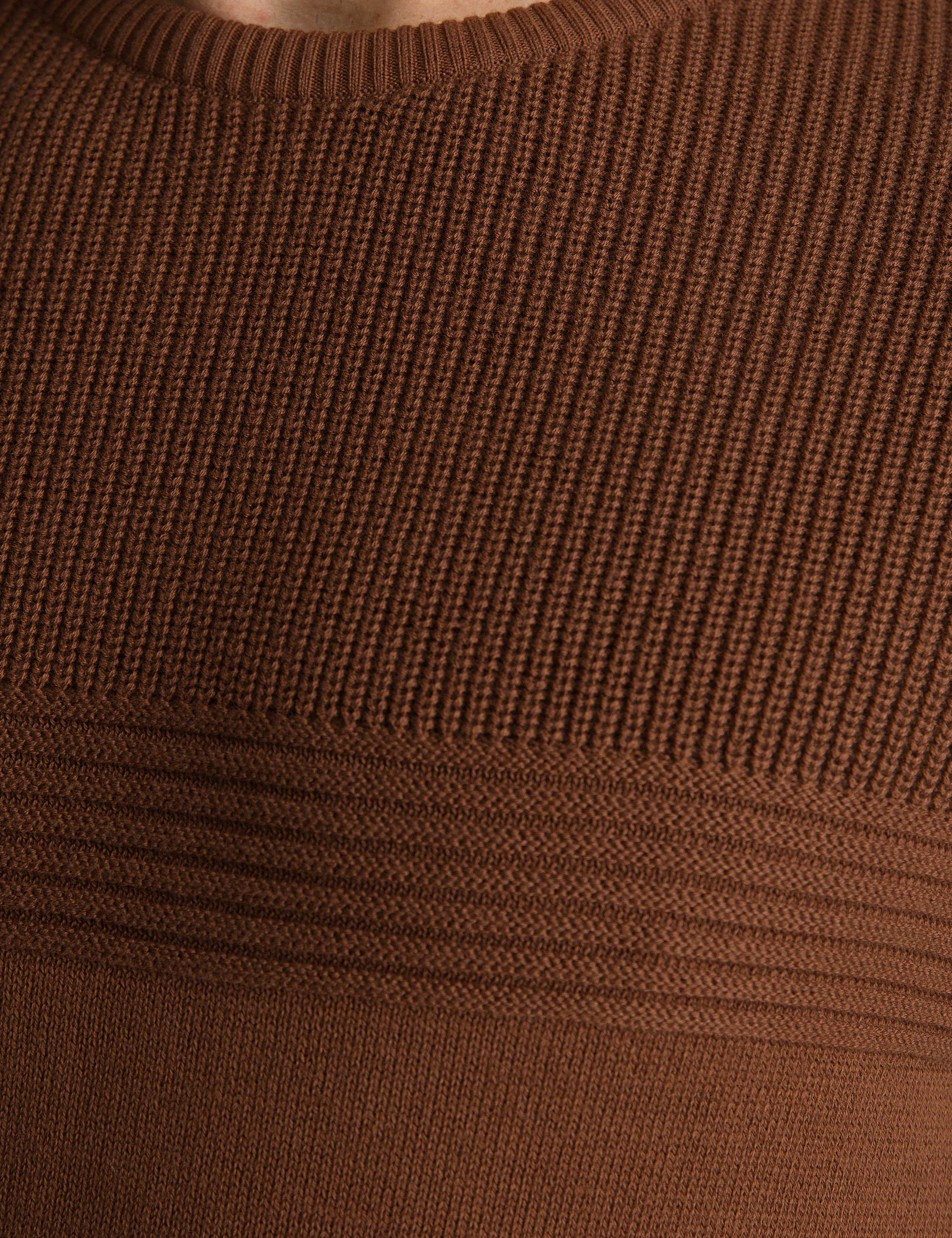 Turuncu Slim Fit Triko Kazak - Image 5
