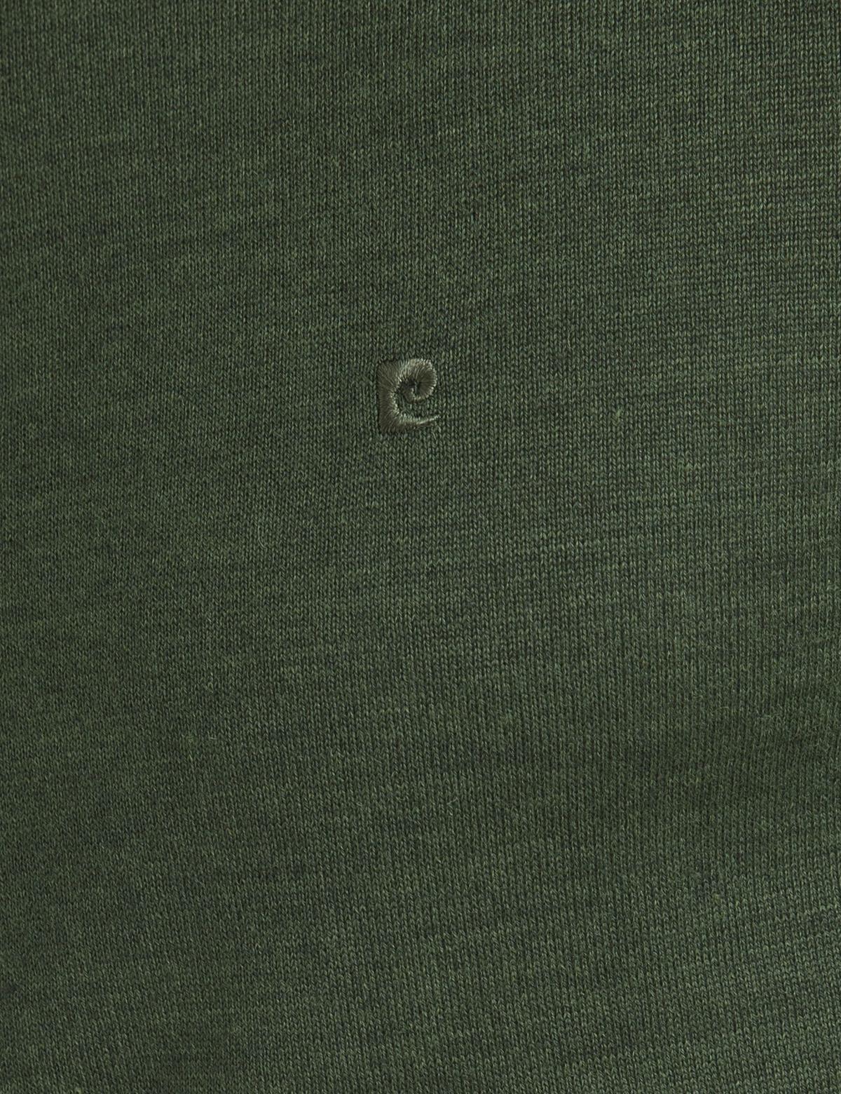 Yeşil Slim Fit Bisiklet Yaka Basic Triko Kazak - 50193440041