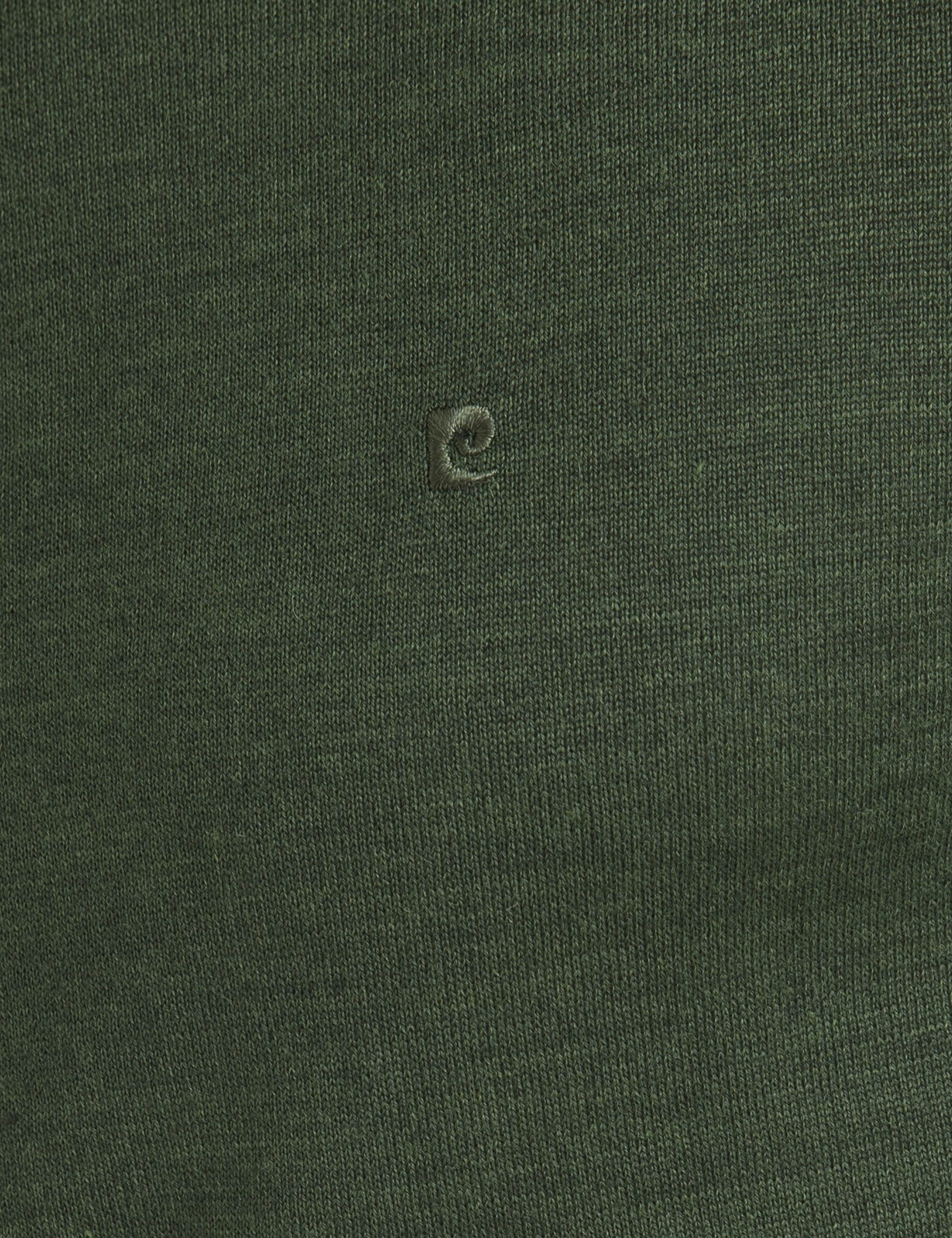 Yeşil Slim Fit Bisiklet Yaka Basic Triko Kazak